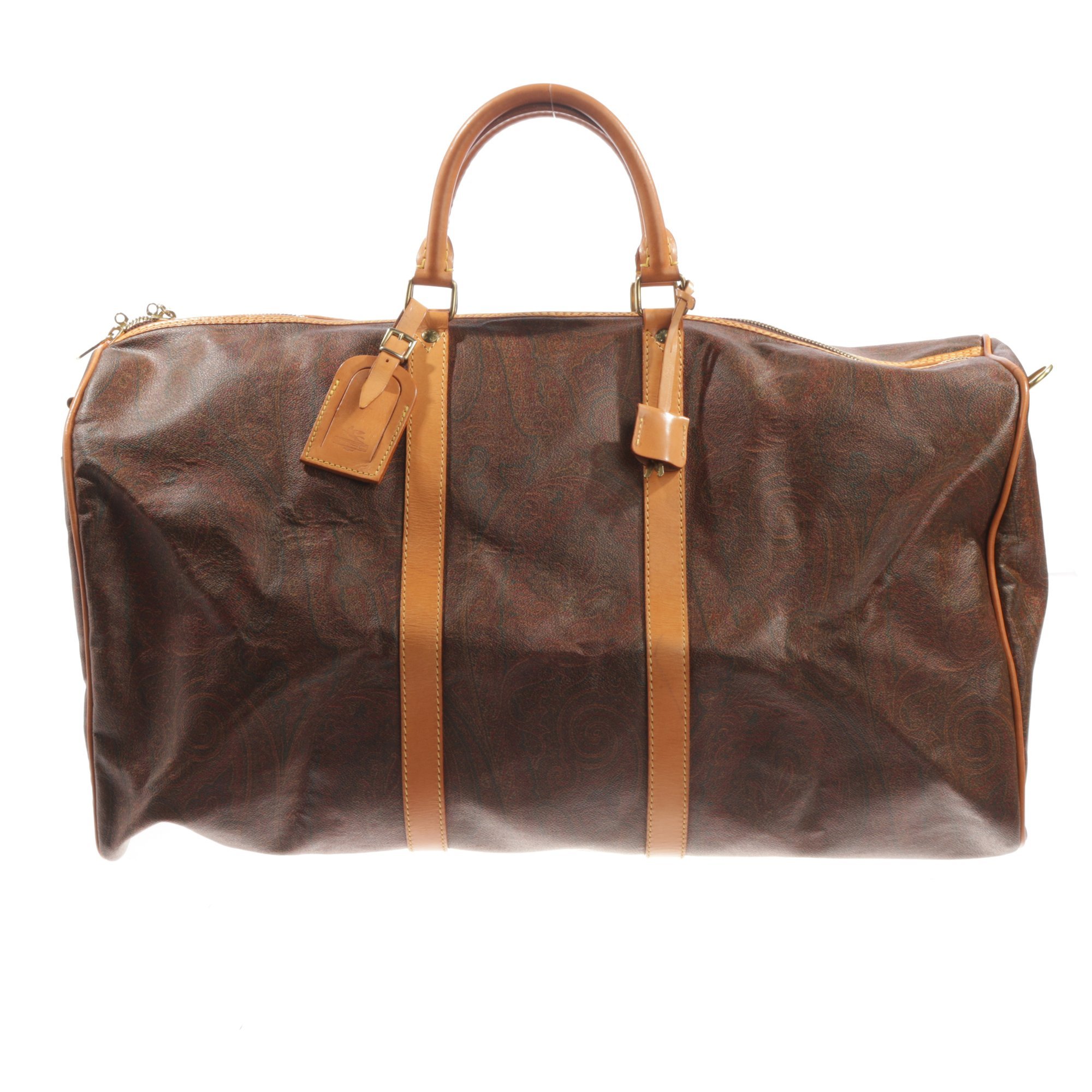 Leather travel bag