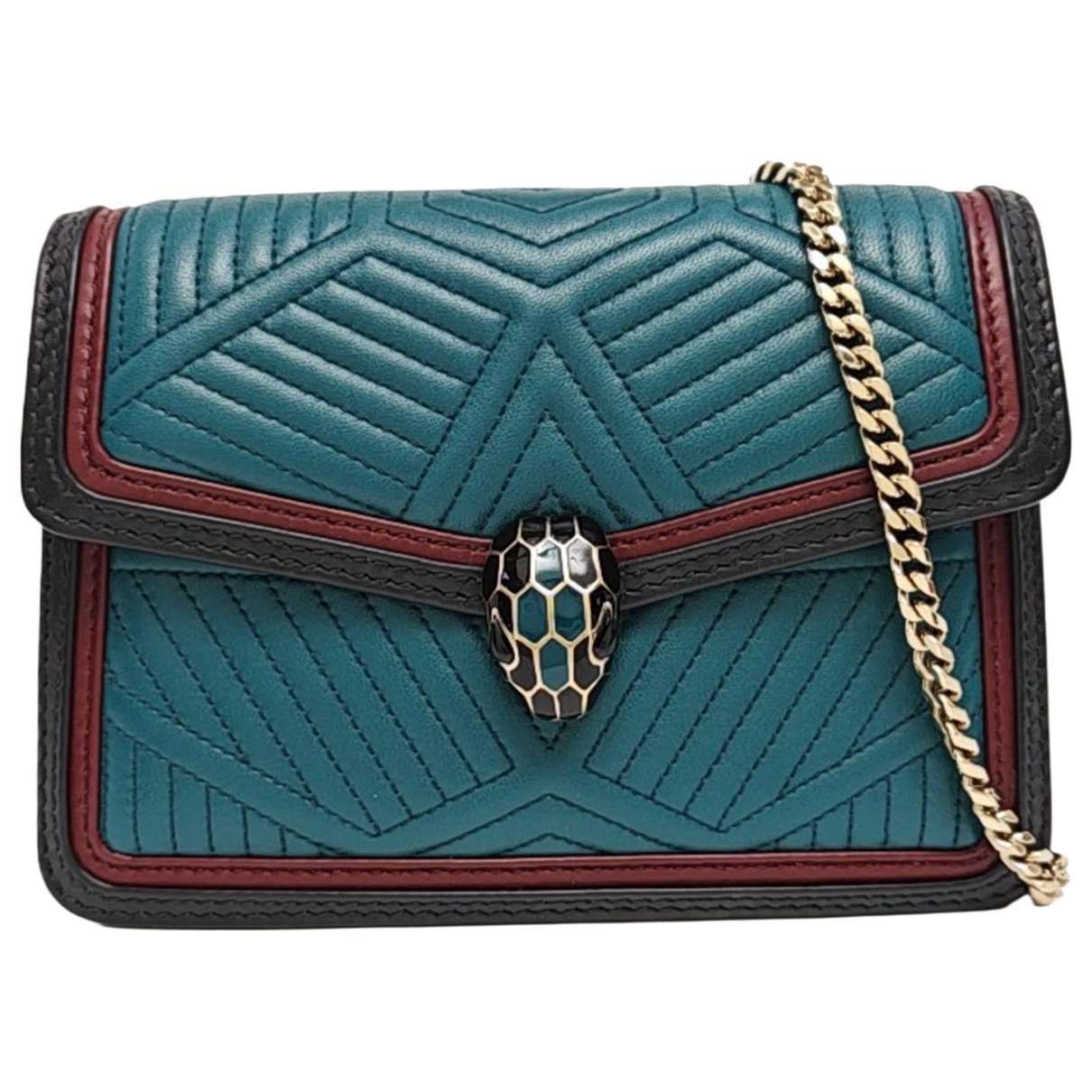 Serpenti leather handbag