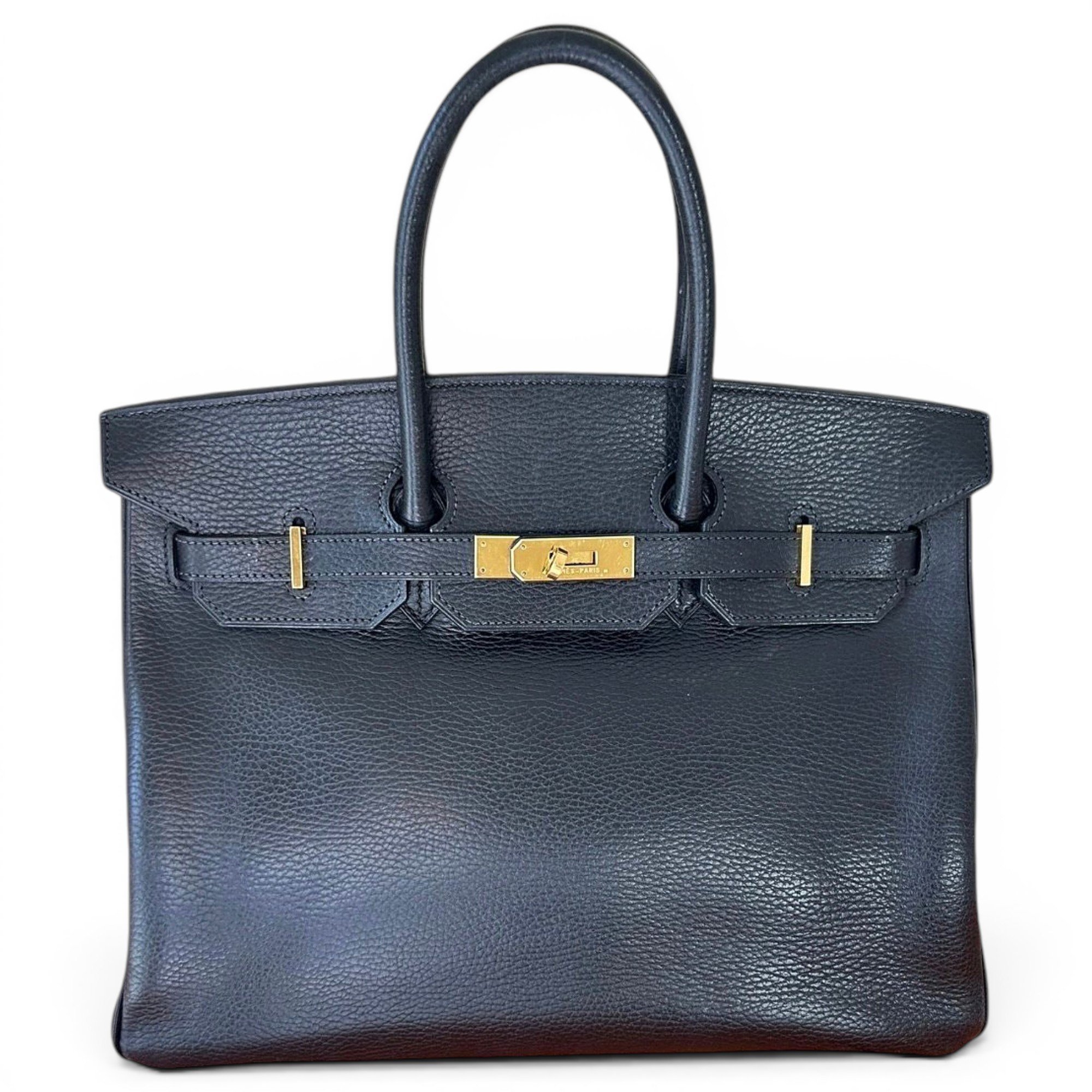 Birkin 35 leather handbag