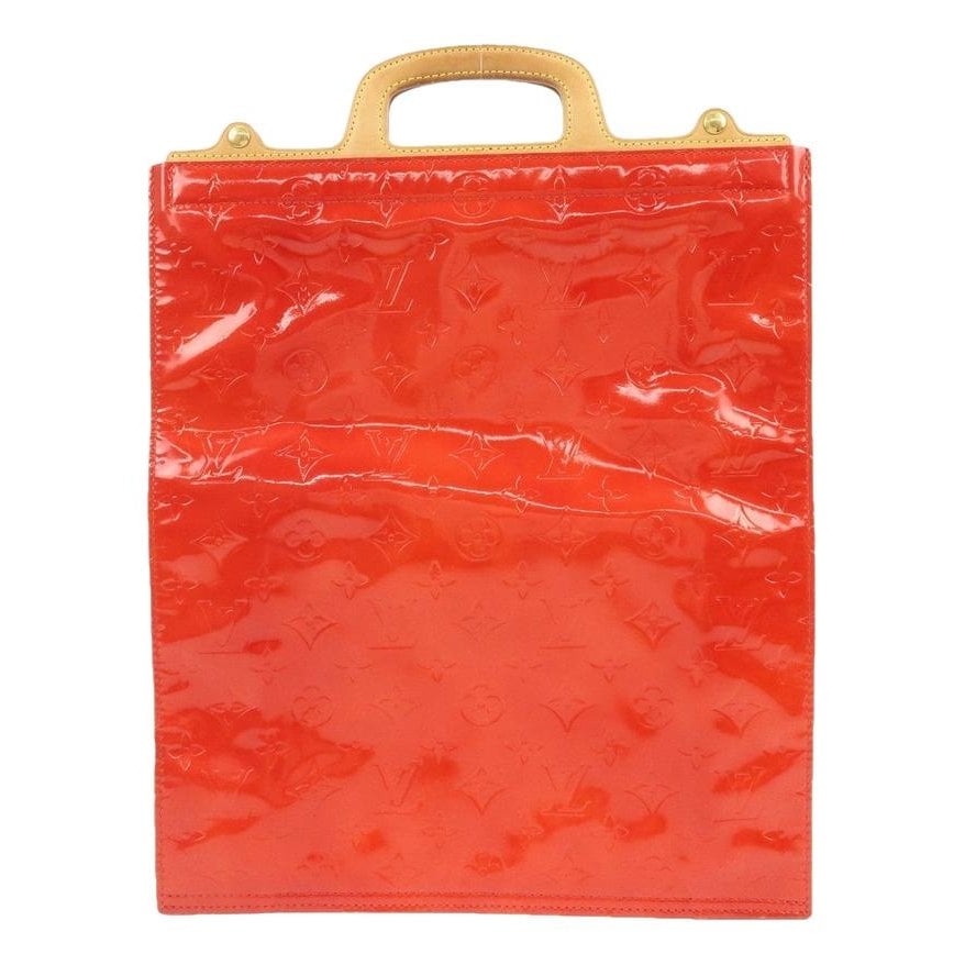 Patent leather handbag