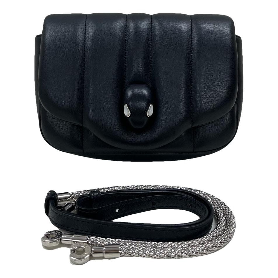 Serpenti leather handbag