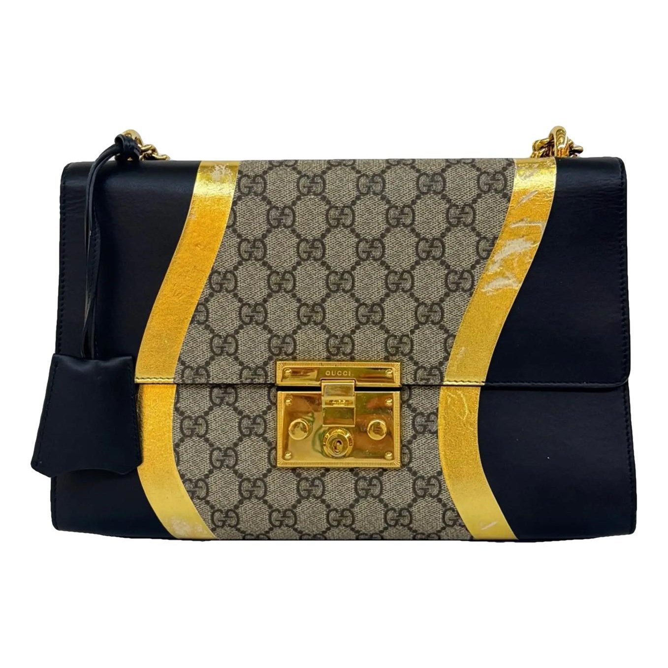 Padlock vinyl handbag