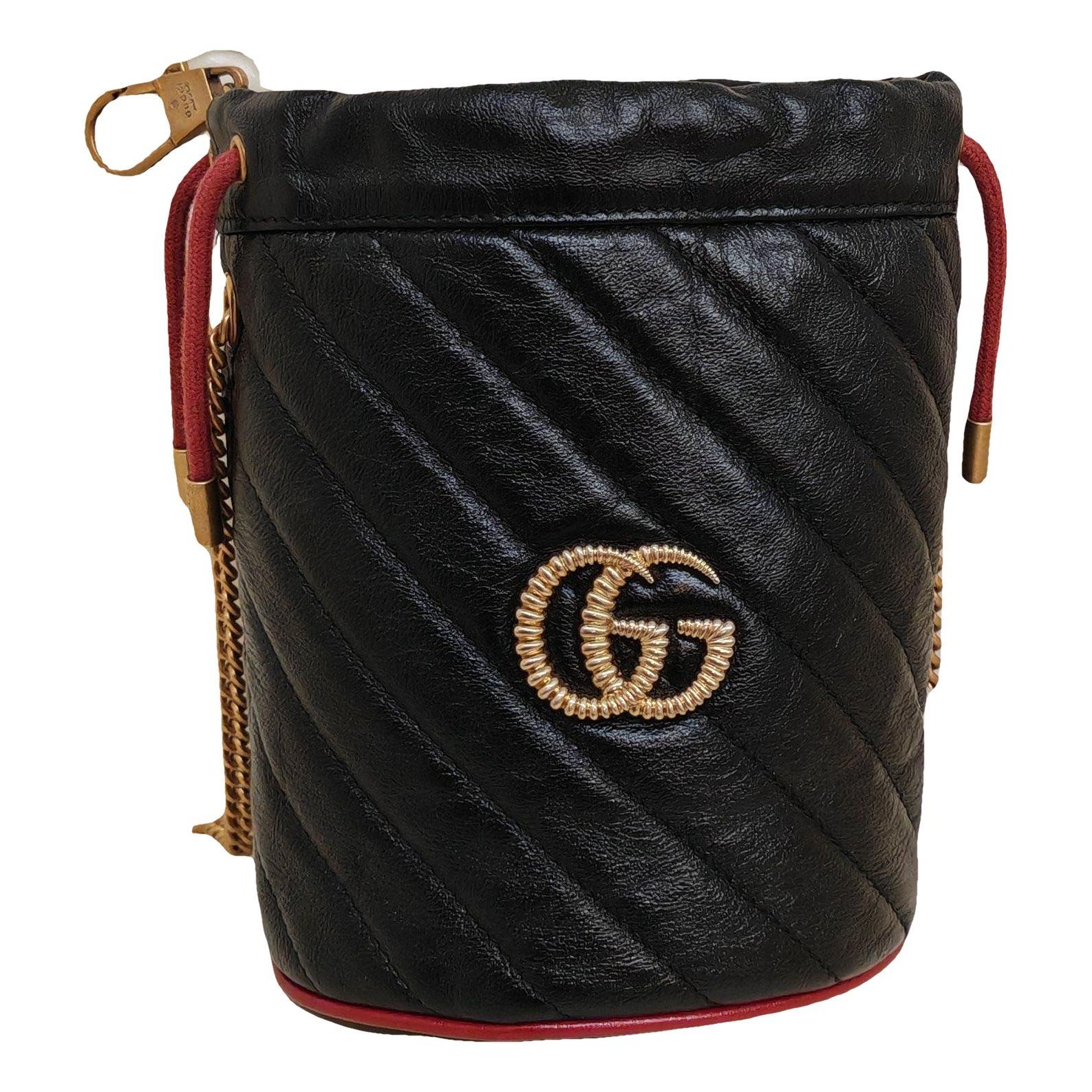 GG Marmont Chain Bucket leather handbag