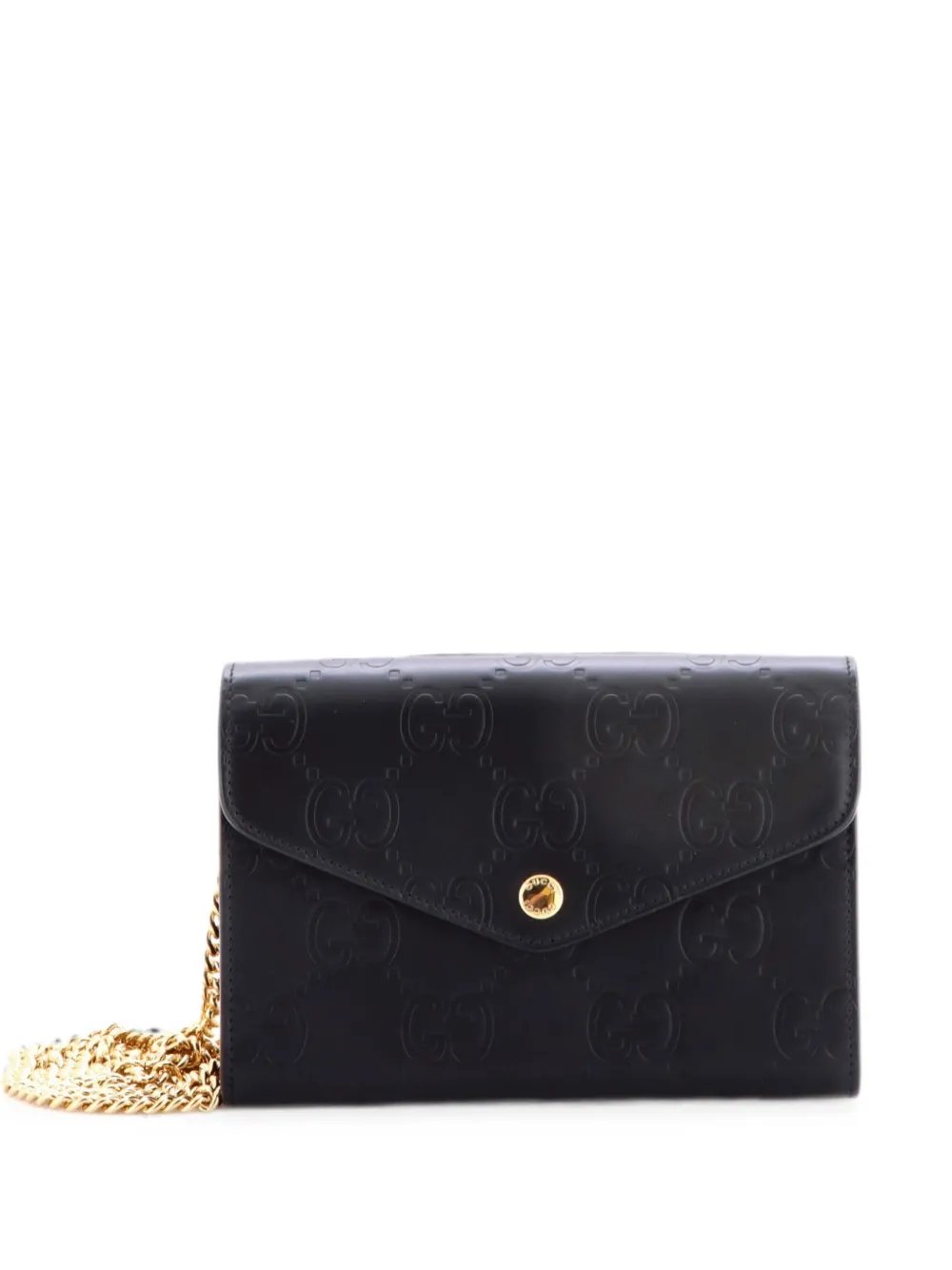 Envelope Wallet on Chain Guccissima Leather shoulder bag