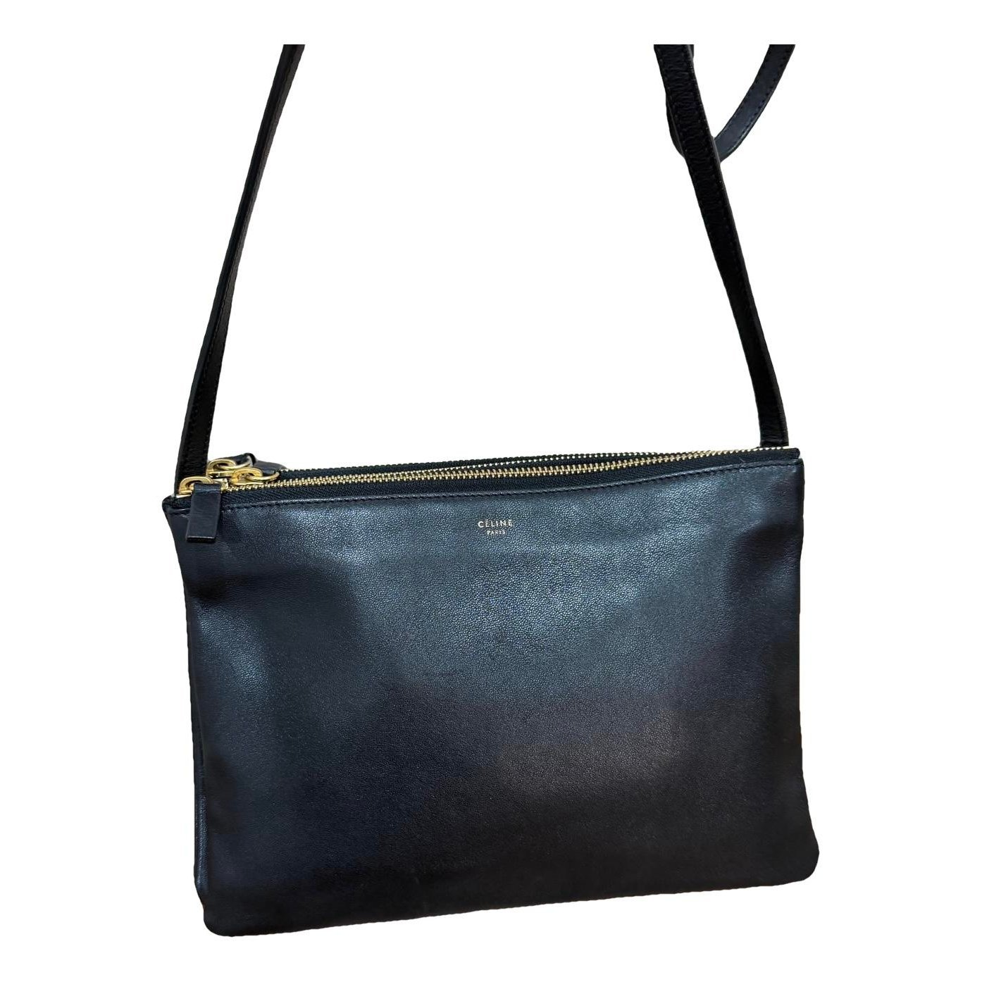 Trio leather crossbody bag