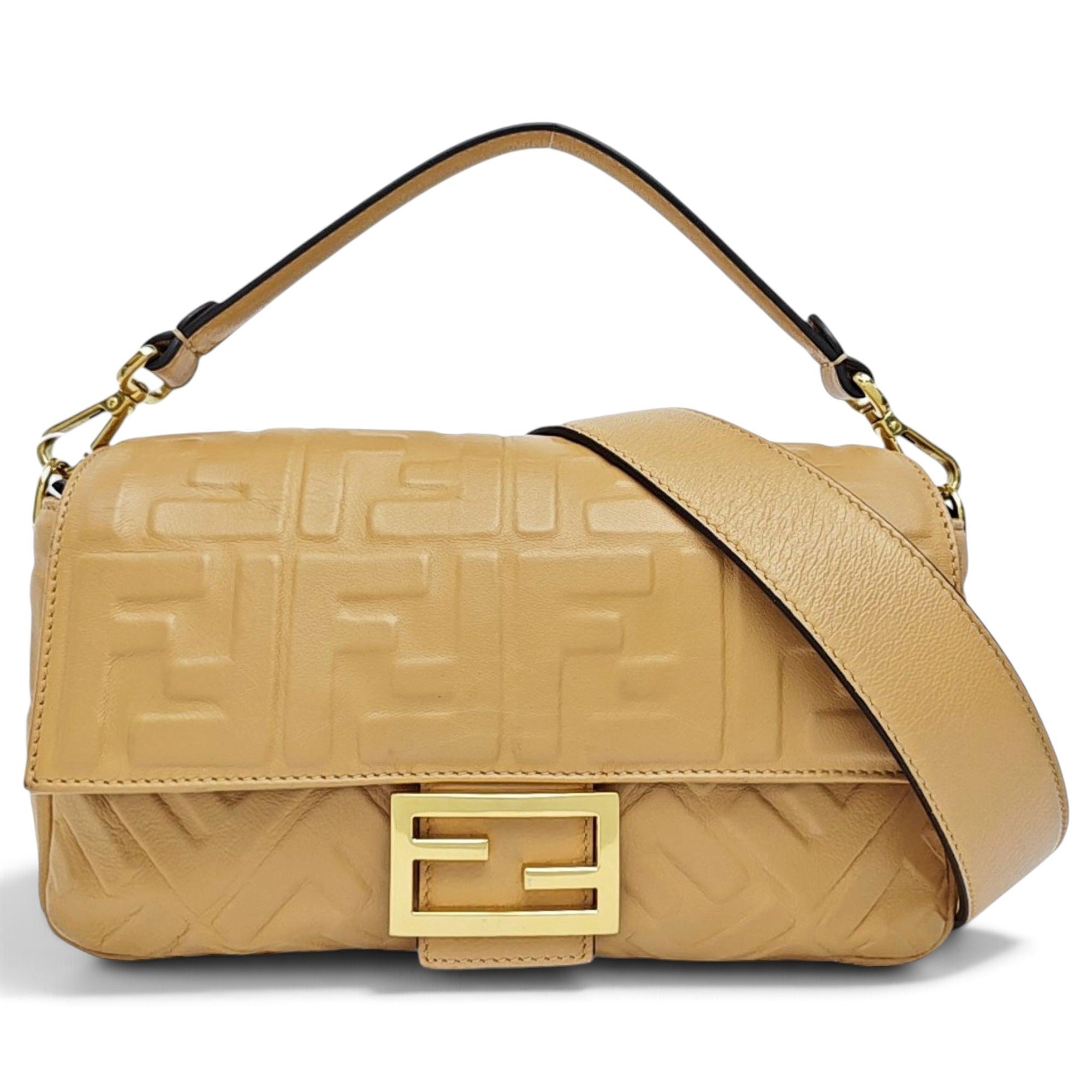 Baguette leather handbag