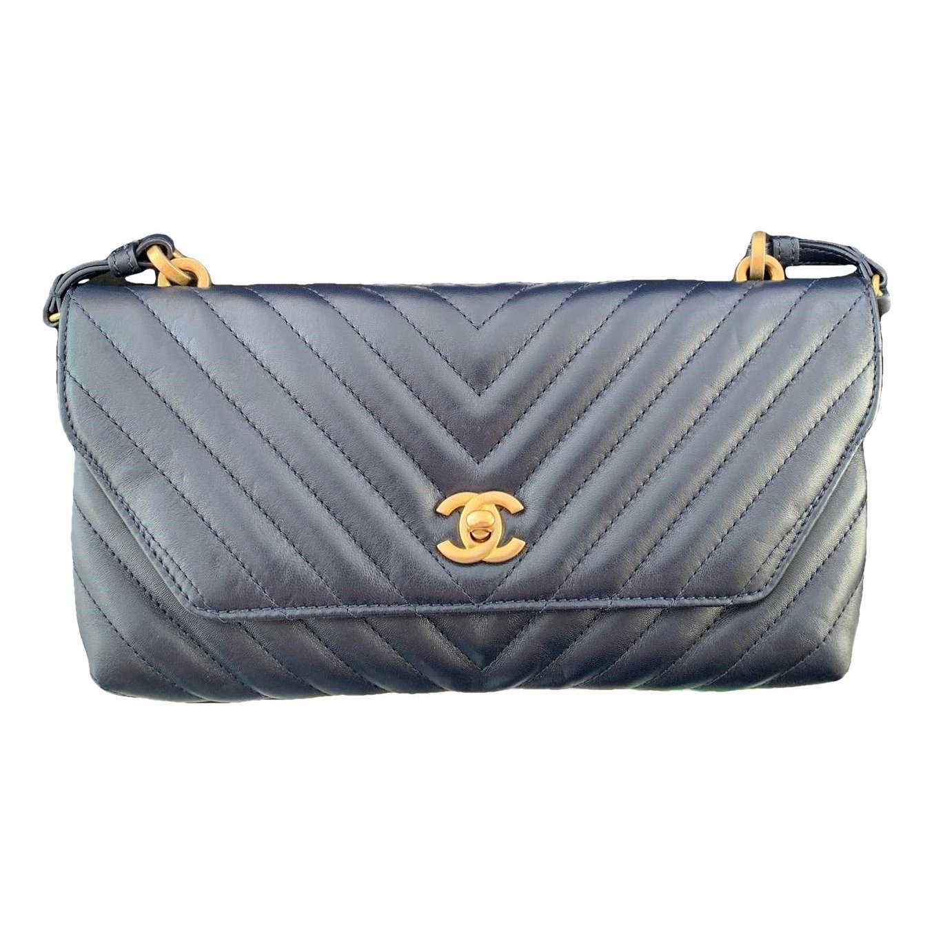 Leather clutch bag