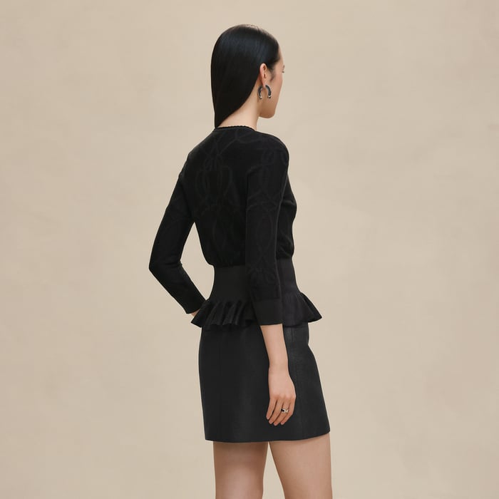 Noir "Palefroi Remix" Light Half-length Sleeves Cardigan