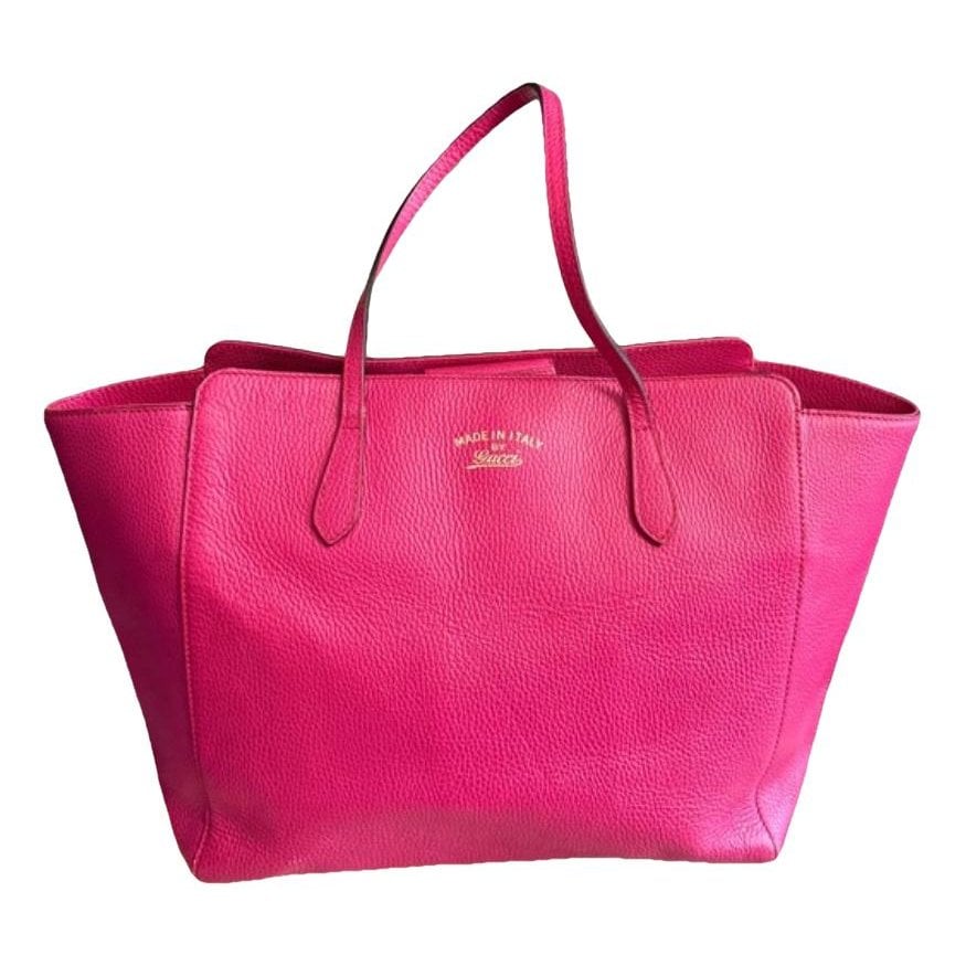 Swing leather tote