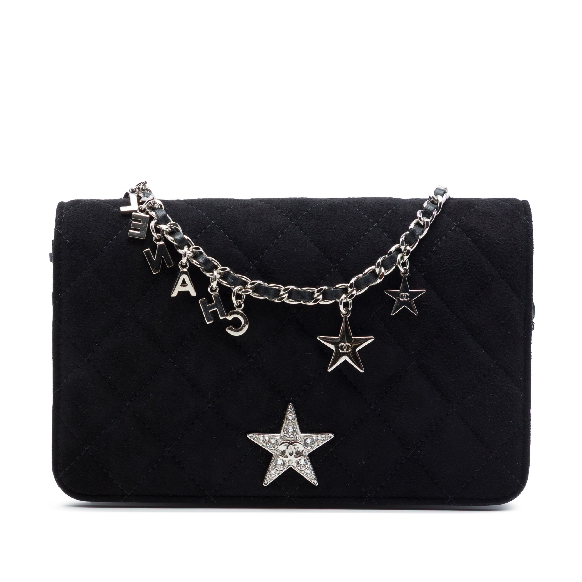 Wallet On Chain leather handbag
