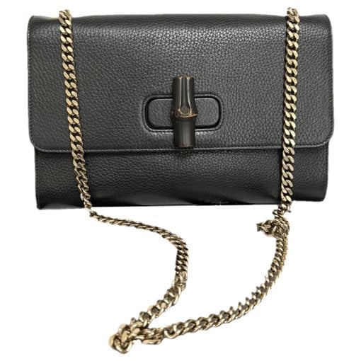 Miss Bamboo leather crossbody bag