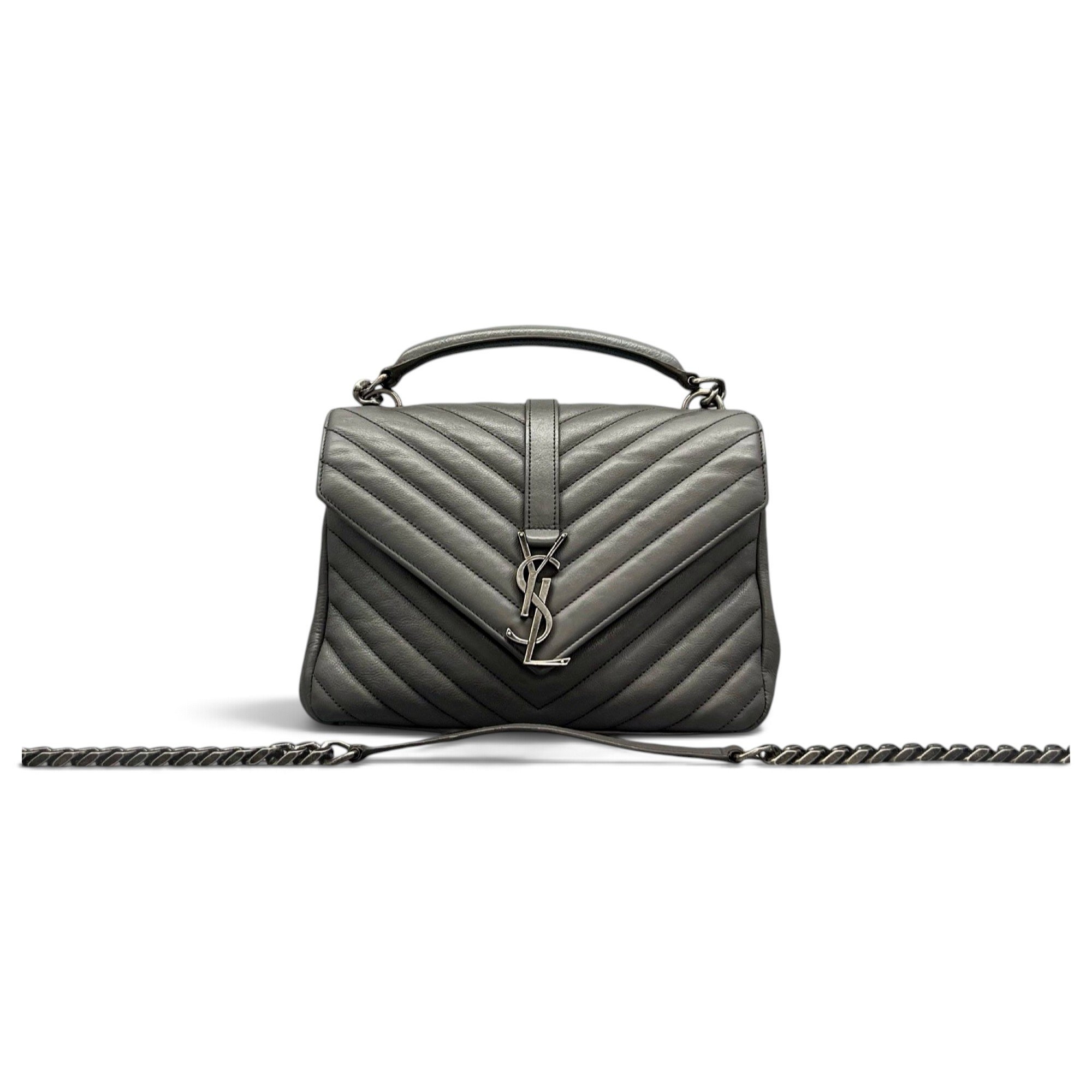 Collége monogramme leather crossbody bag