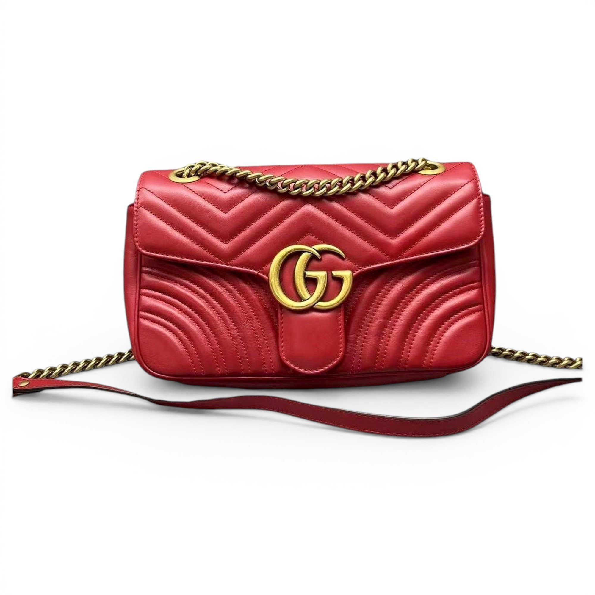 GG Marmont Flap leather handbag