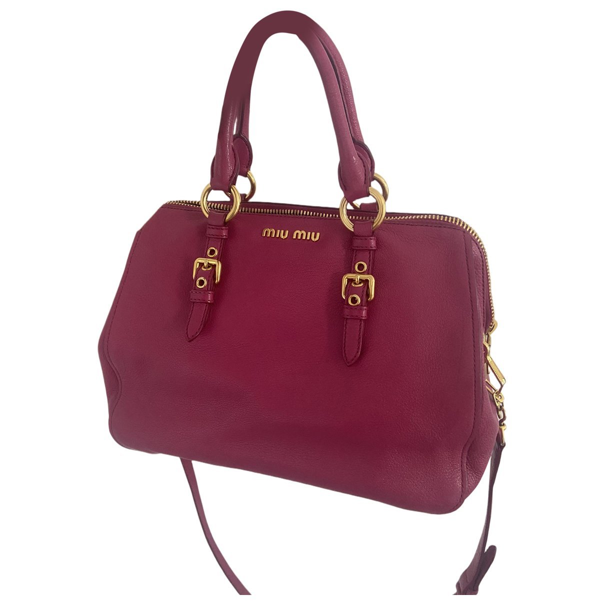 Madras leather handbag