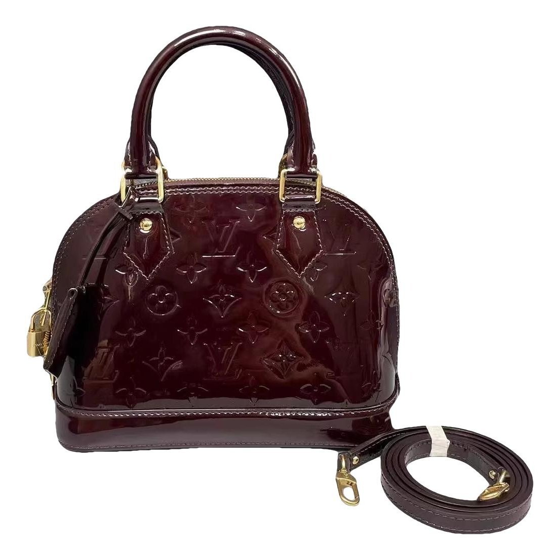 Alma BB patent leather handbag