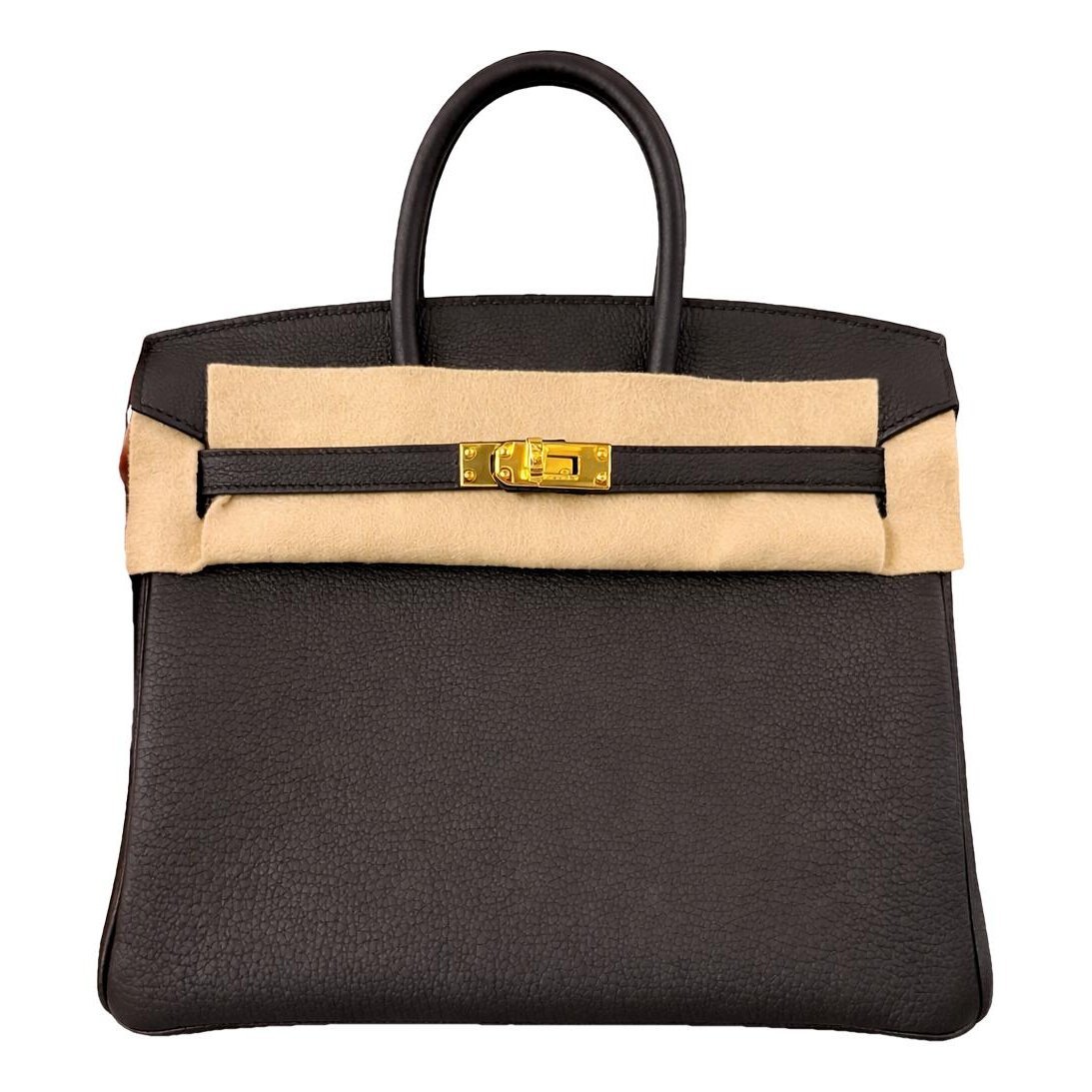 Birkin 25 leather handbag