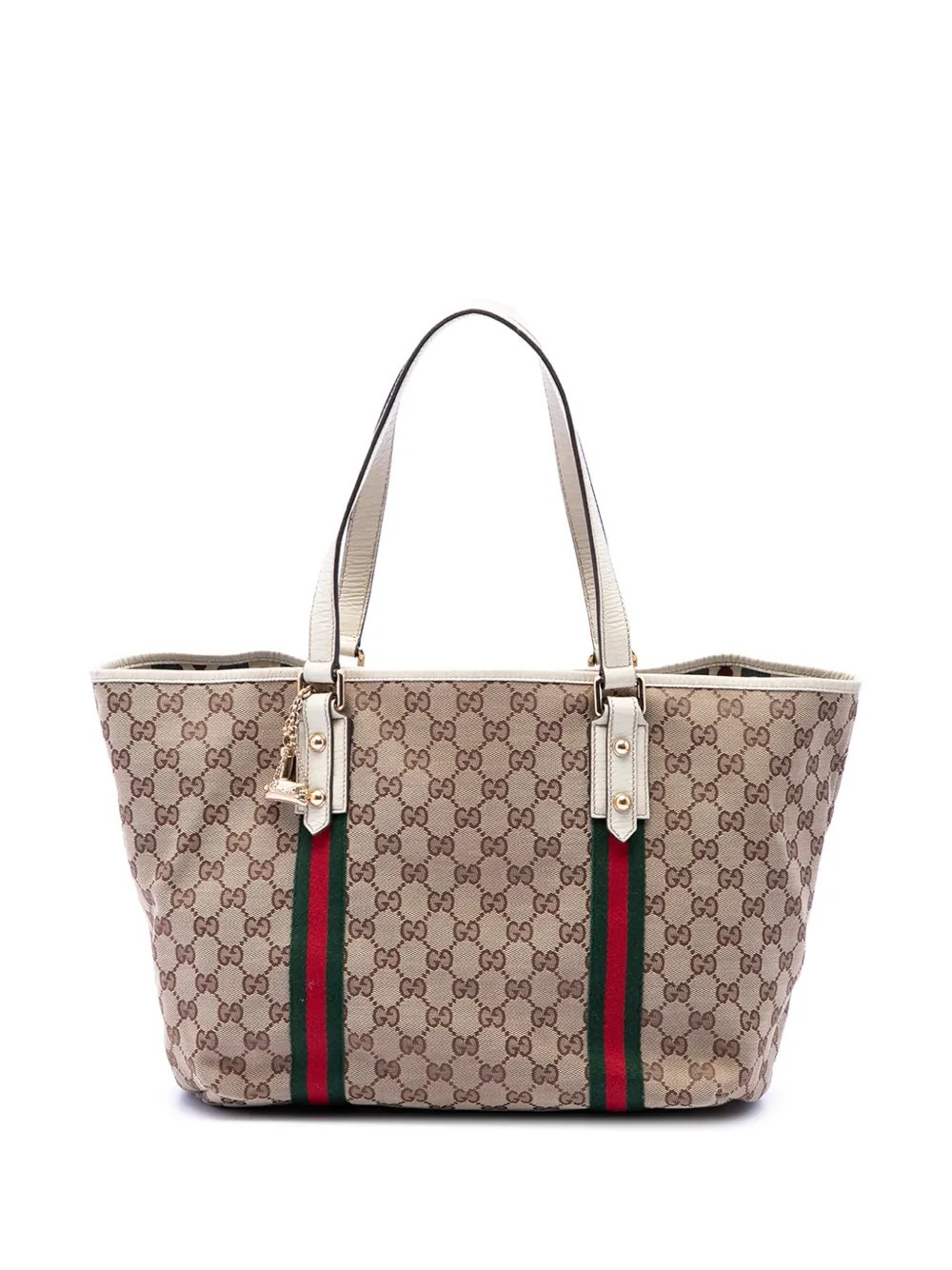 2000-2015 Large GG Canvas Web Jolicoeur tote bag