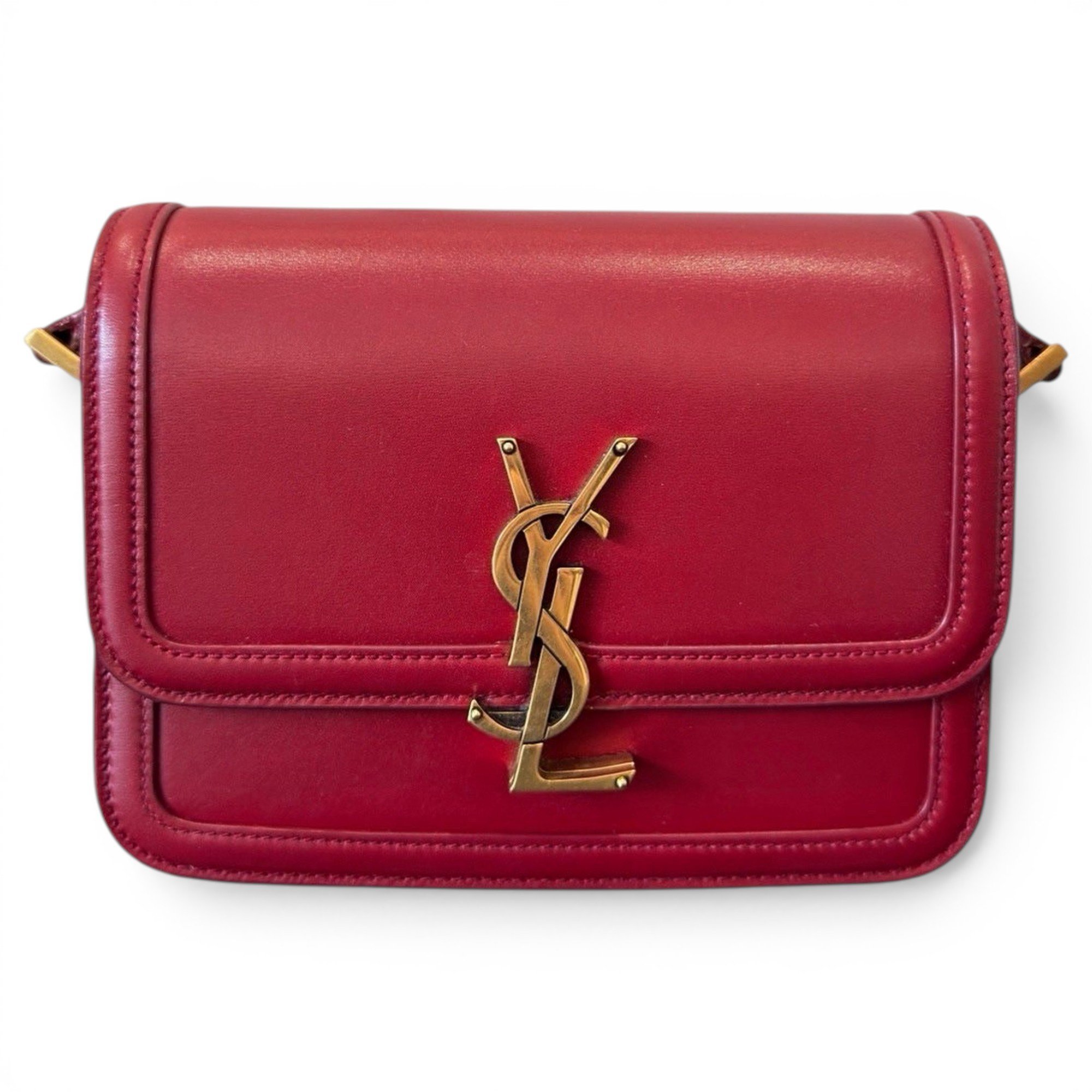 Solférino leather handbag