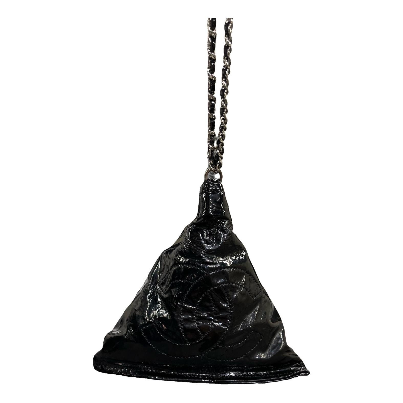 Patent leather handbag