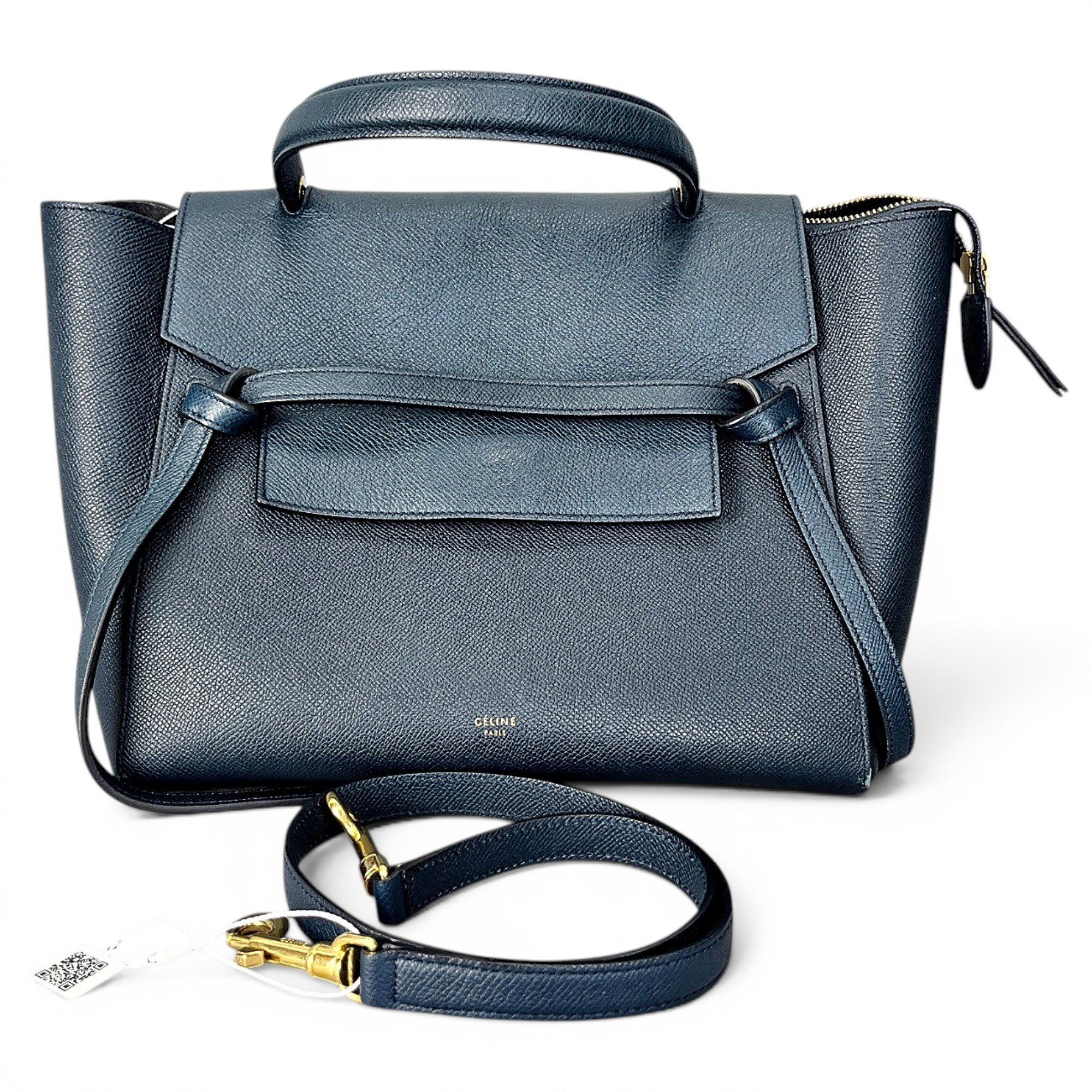 Belt leather handbag