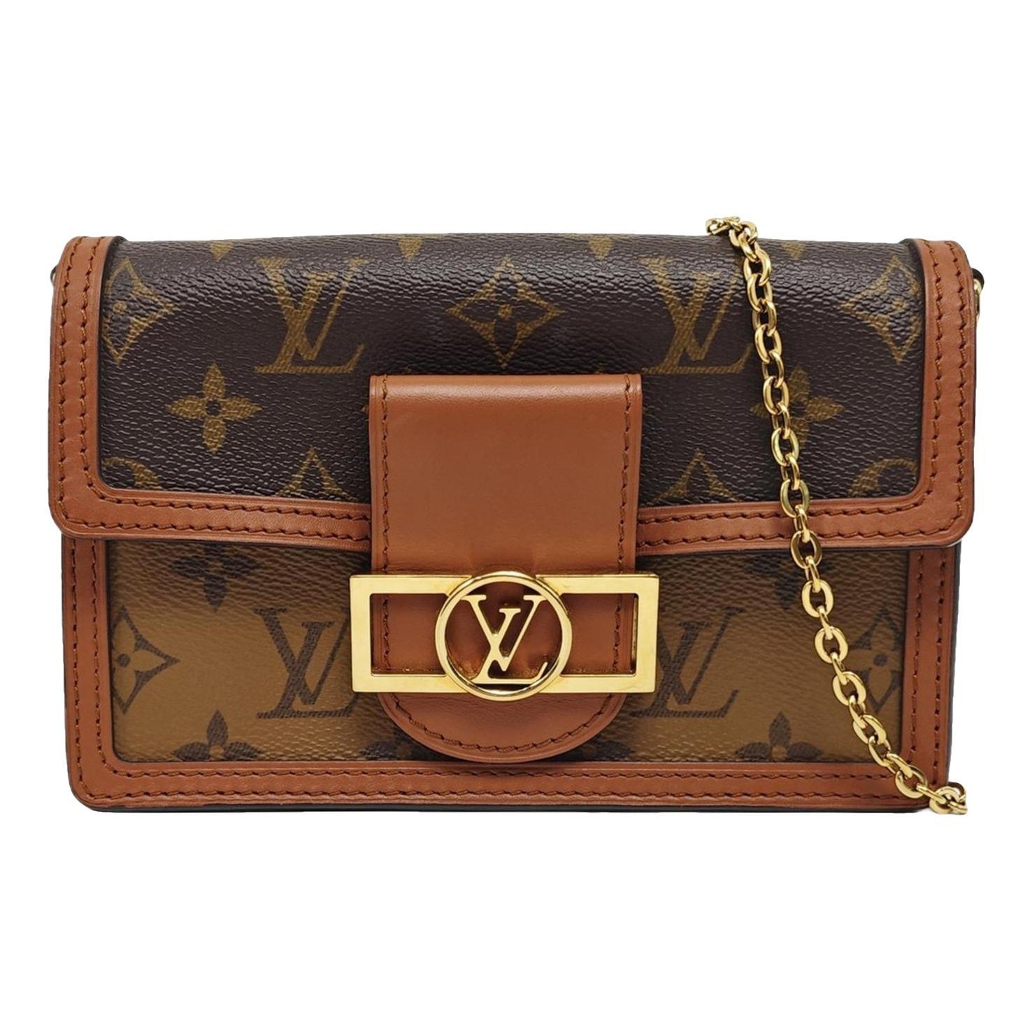 Dauphine leather handbag