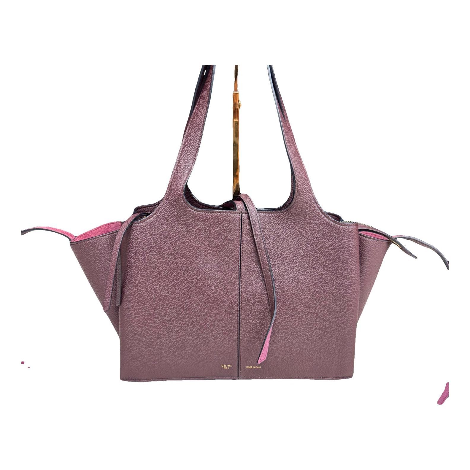Tri-Fold leather tote