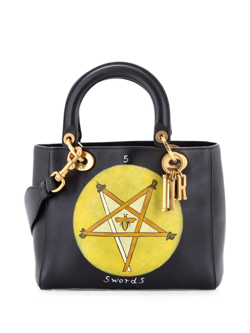 Supple Lady Dior Bag Limited Edition Niki de Saint Phalle Printed Leather Medium satchel