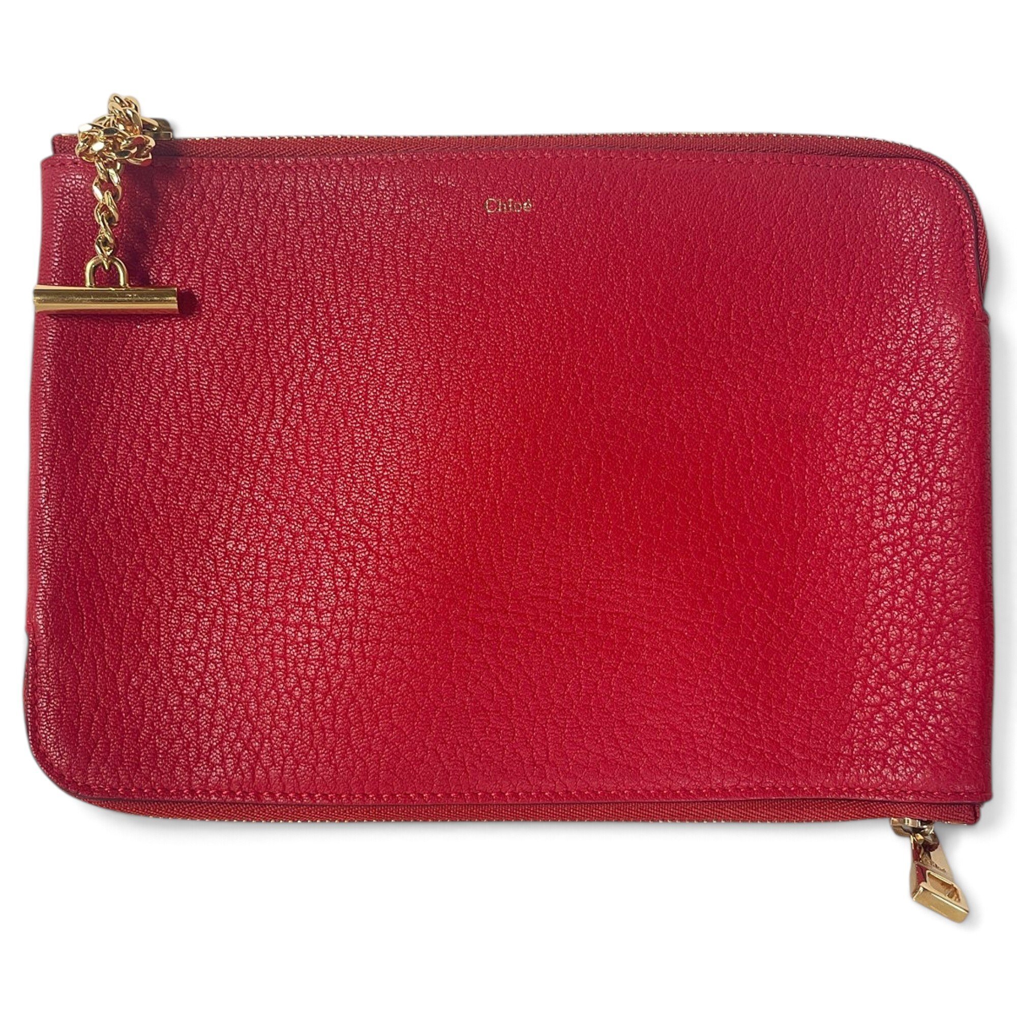 Patent leather clutch bag