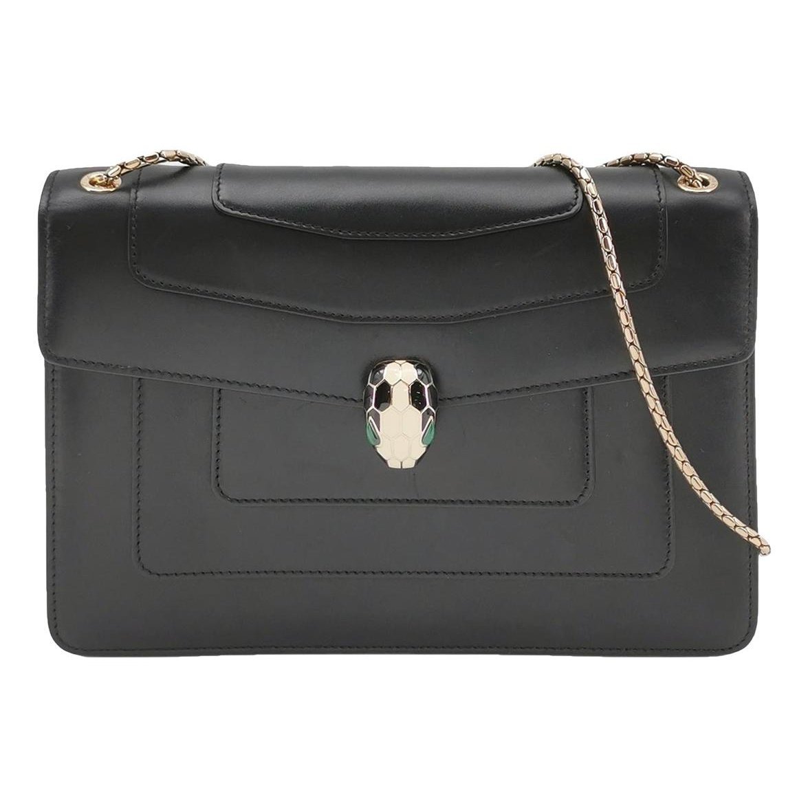 Serpenti leather handbag