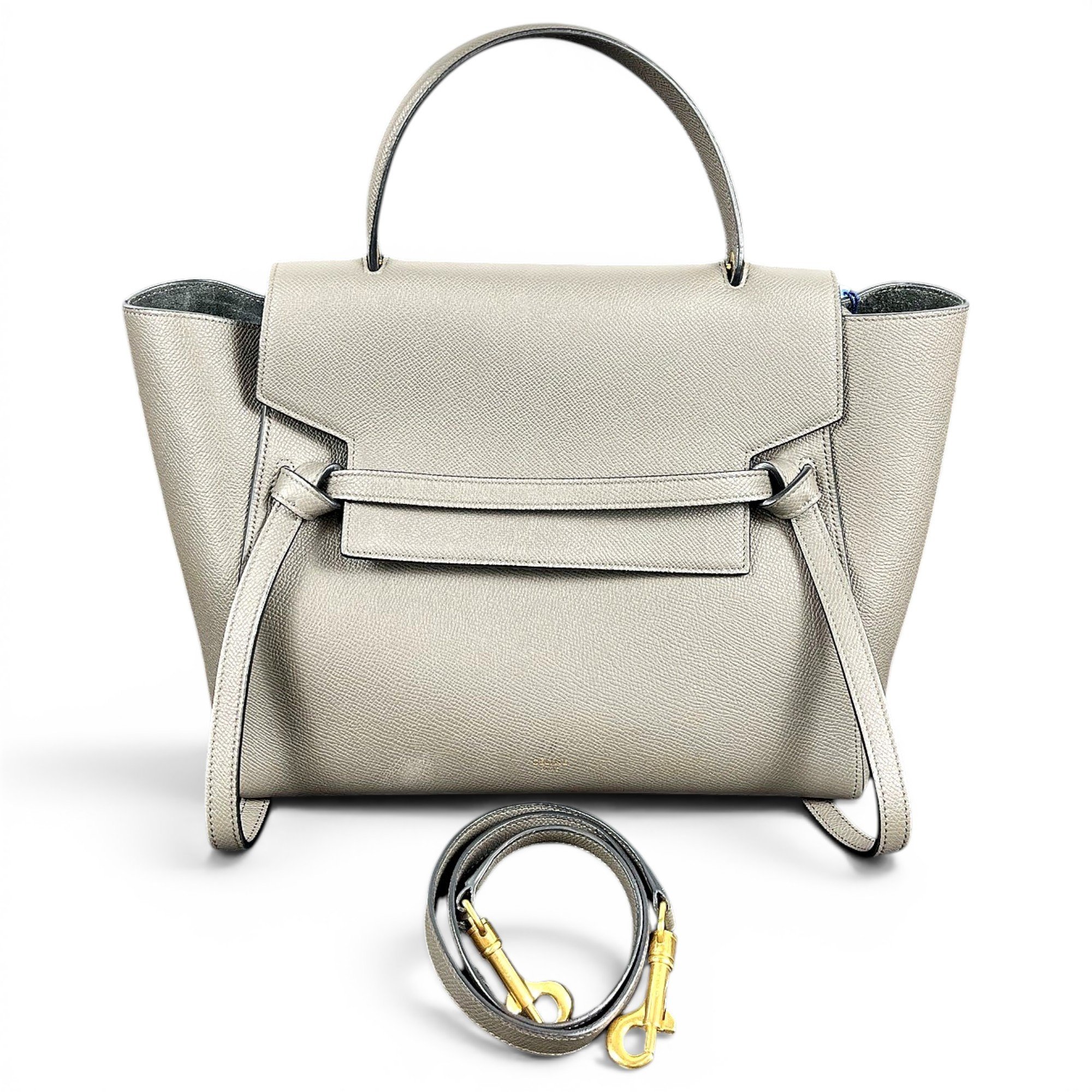 Belt leather handbag