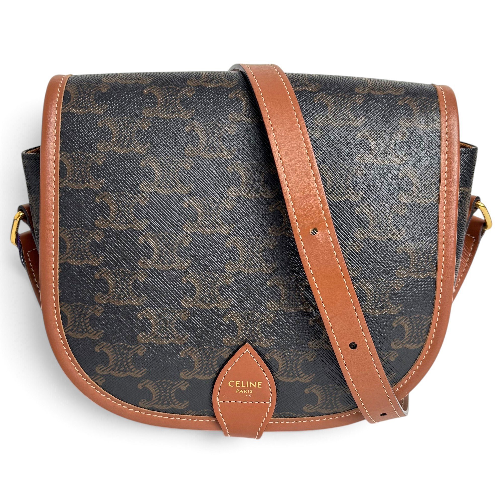 Patent leather handbag