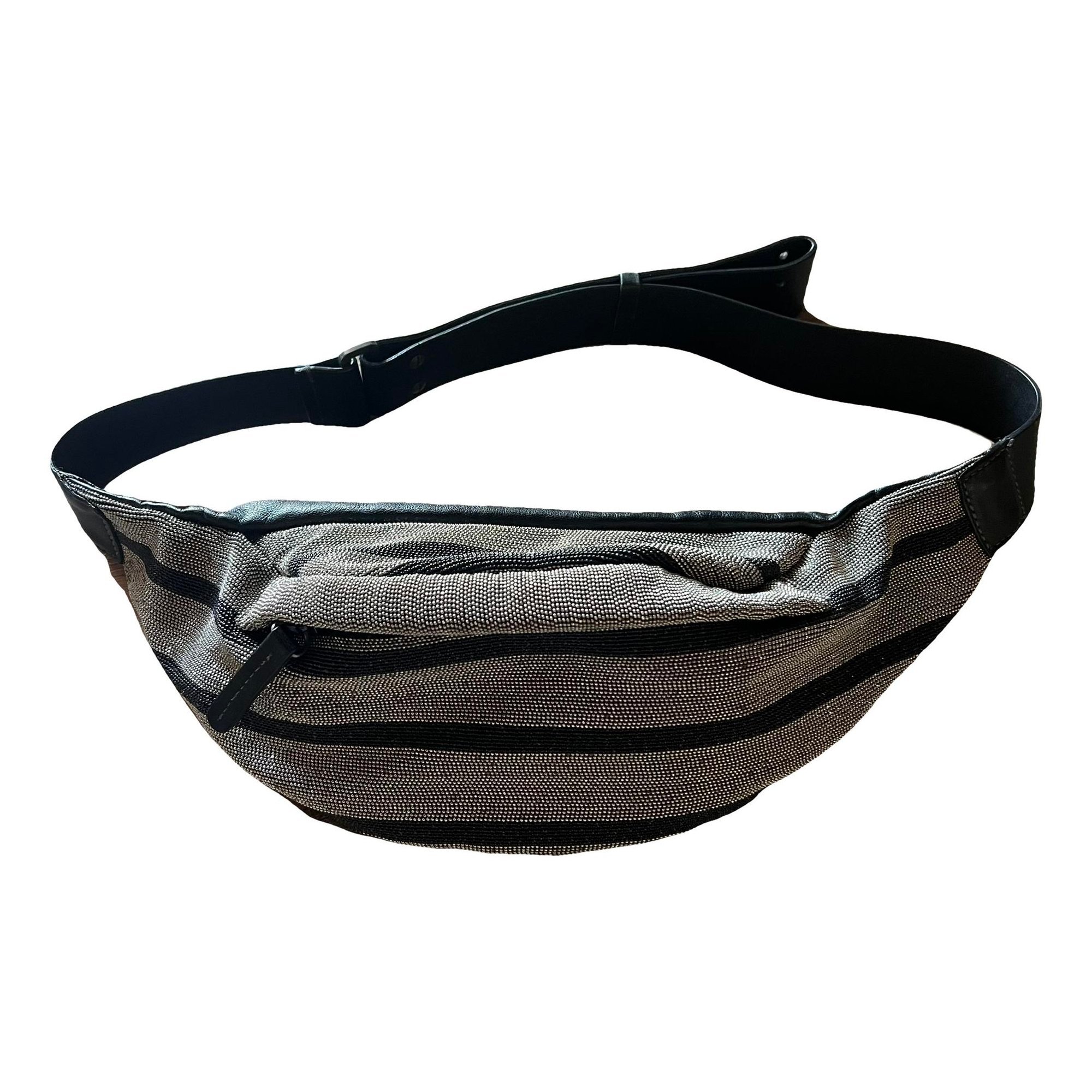 Leather clutch bag