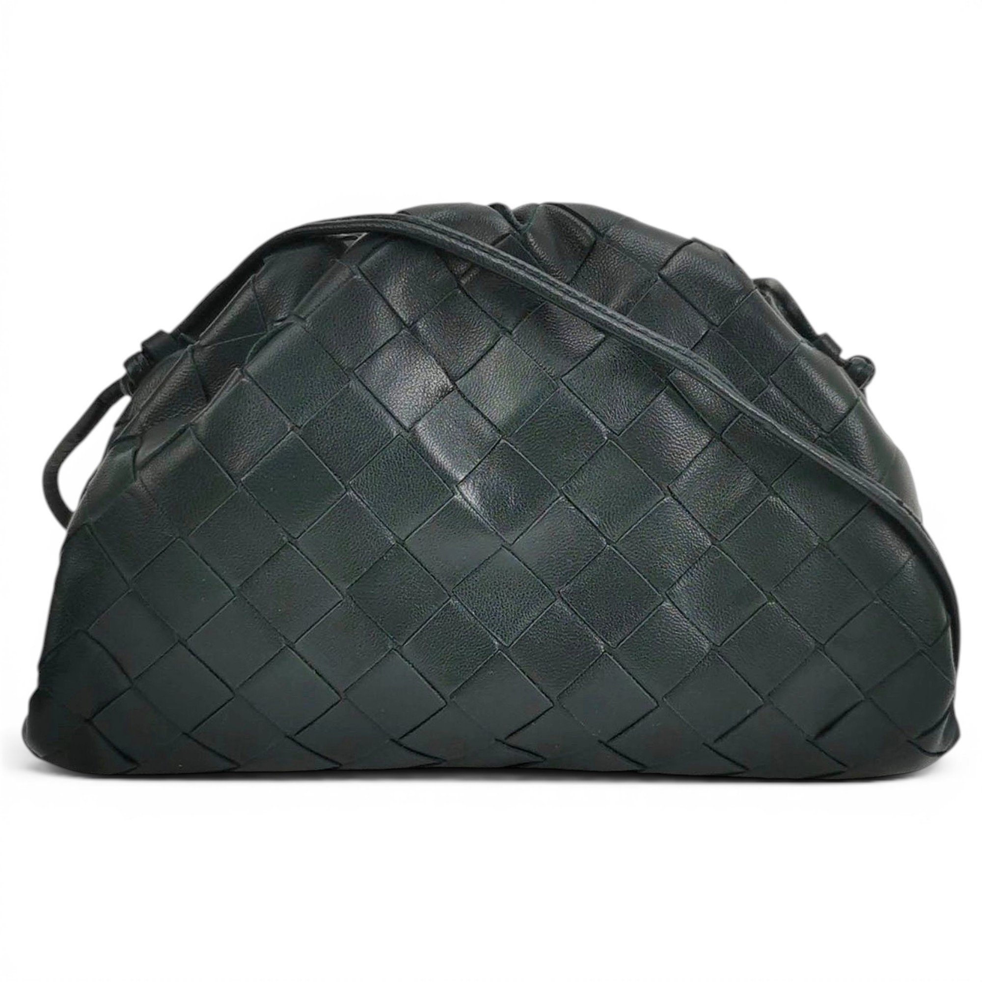 Pouch leather handbag
