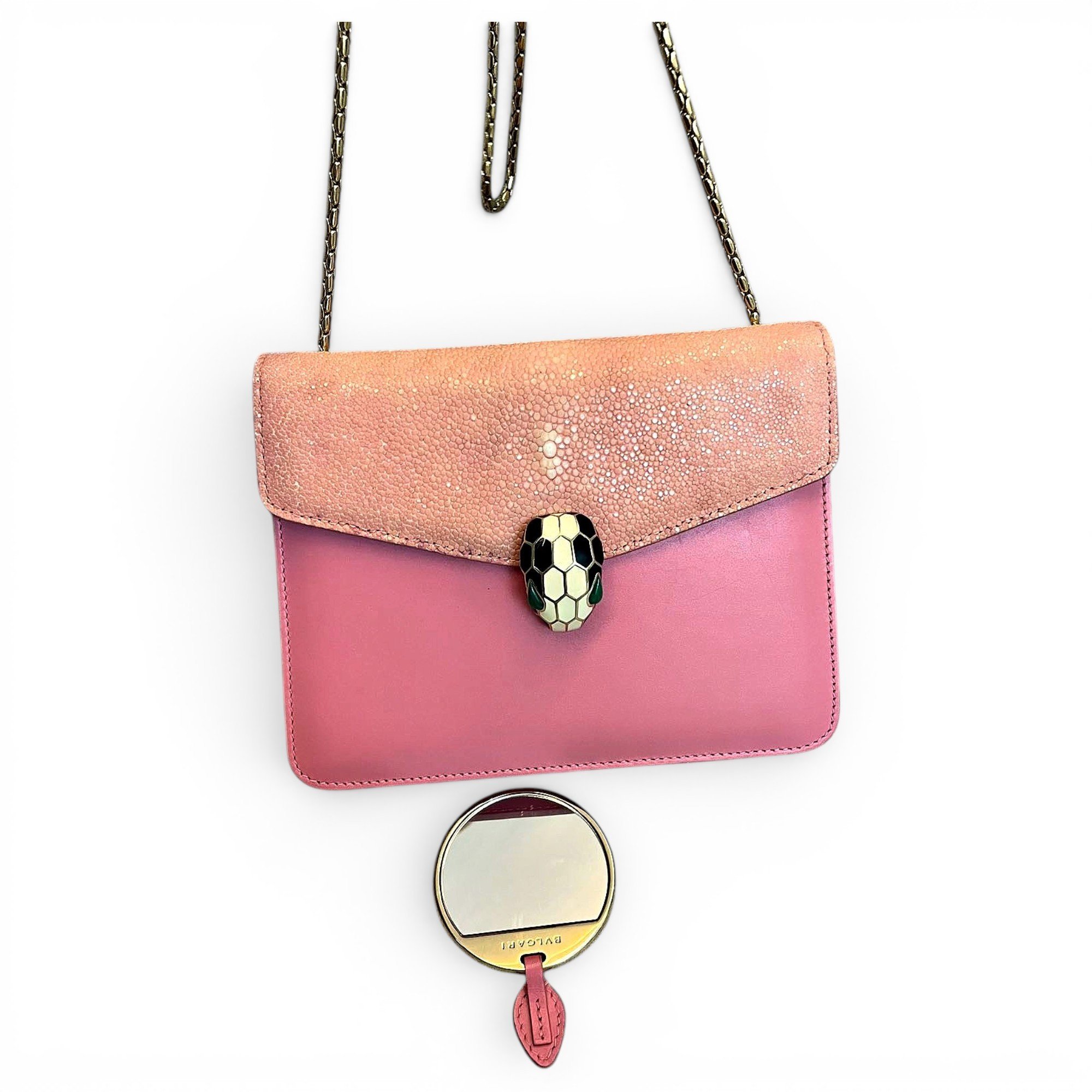 Serpenti leather handbag