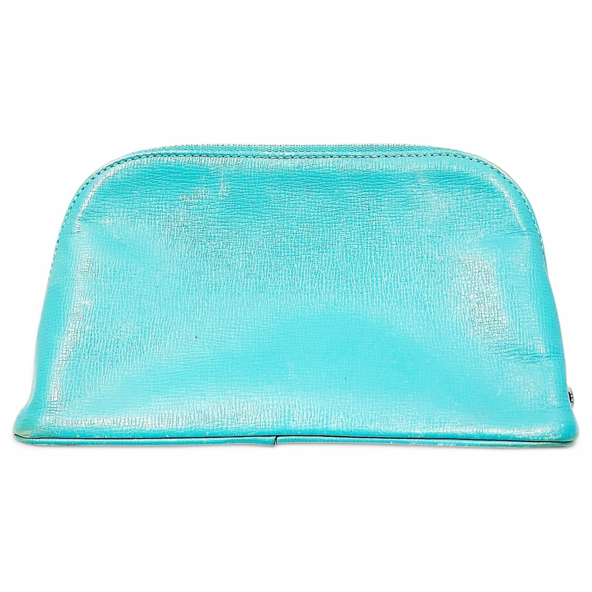 Leather clutch bag