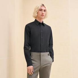Chemise corps ajusté col Louis