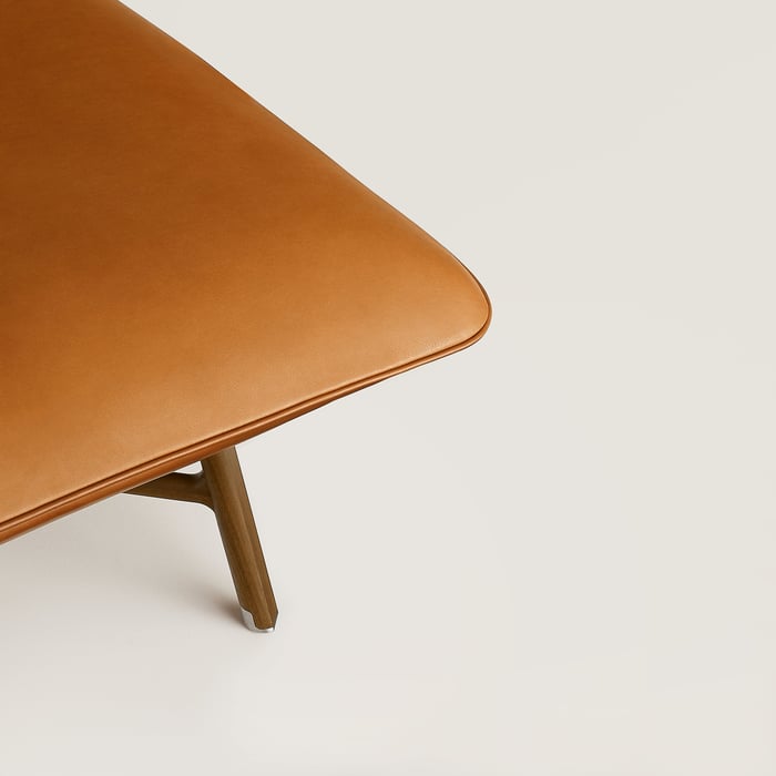 Fauve Les Necessaires d'Hermès "Carre d'Assise" Low Stool, High Model