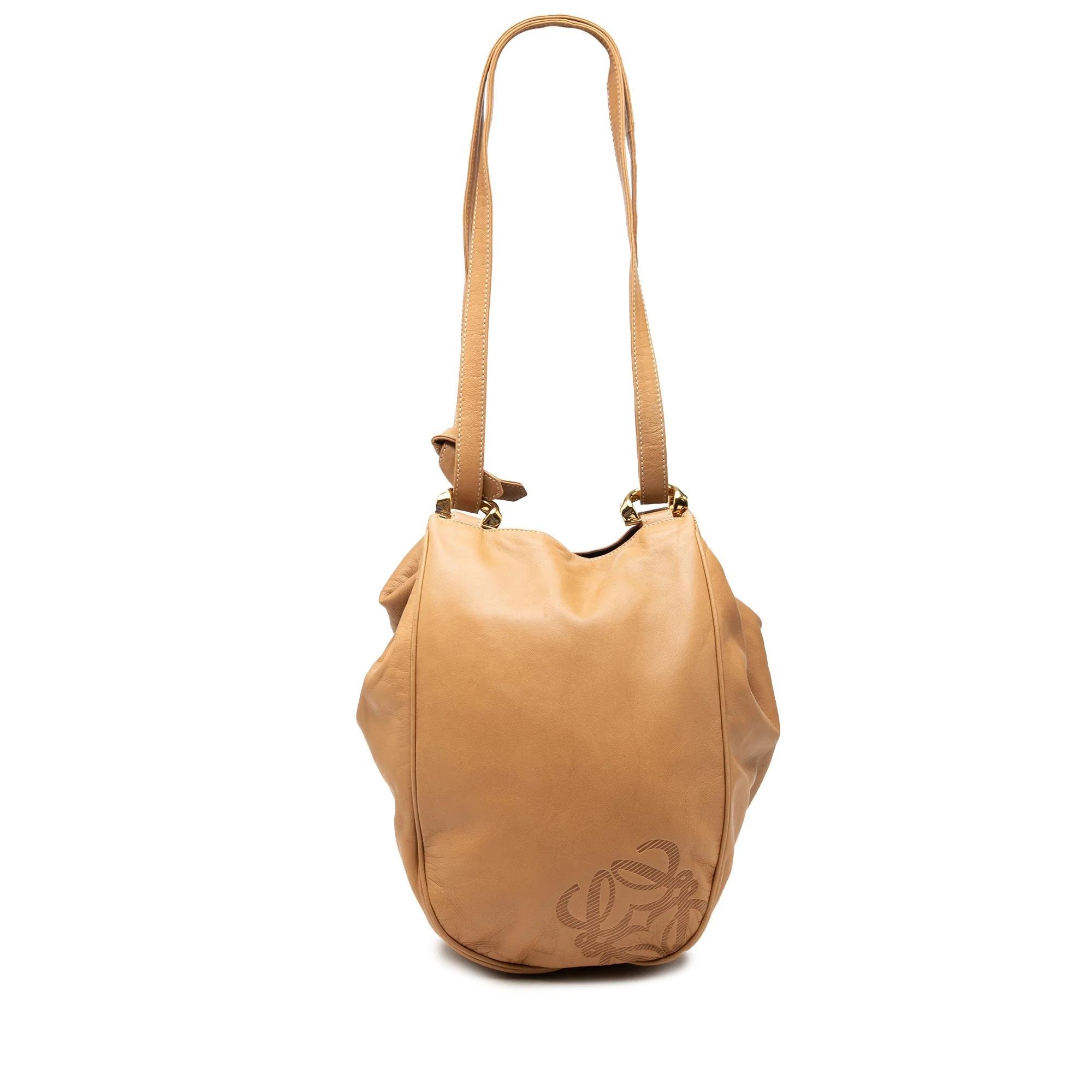 Anagram leather handbag