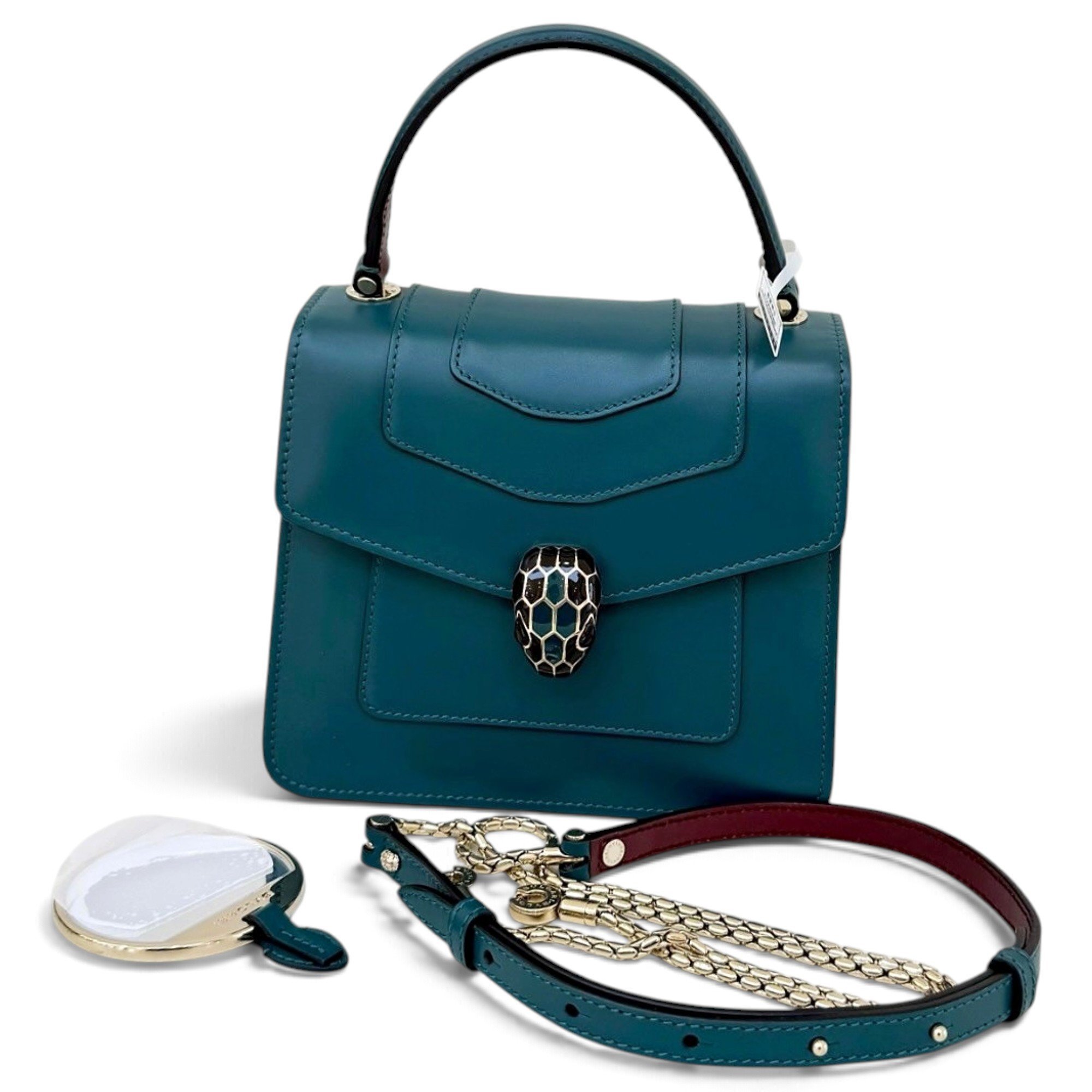 Bvlgari Serpenti leather handbag