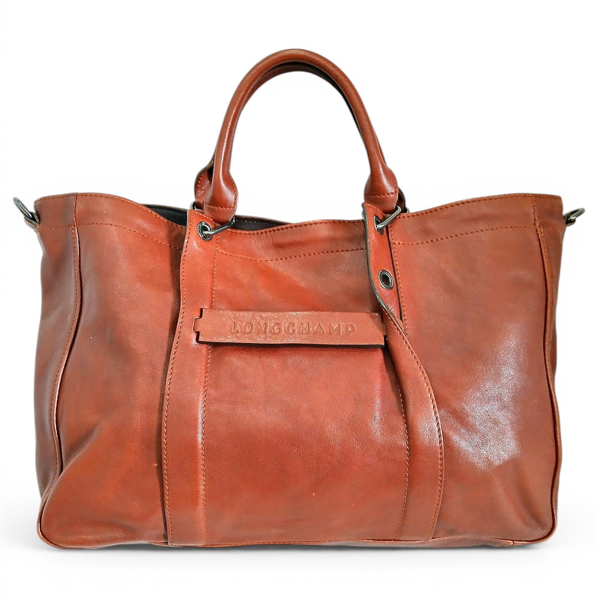 3D leather handbag