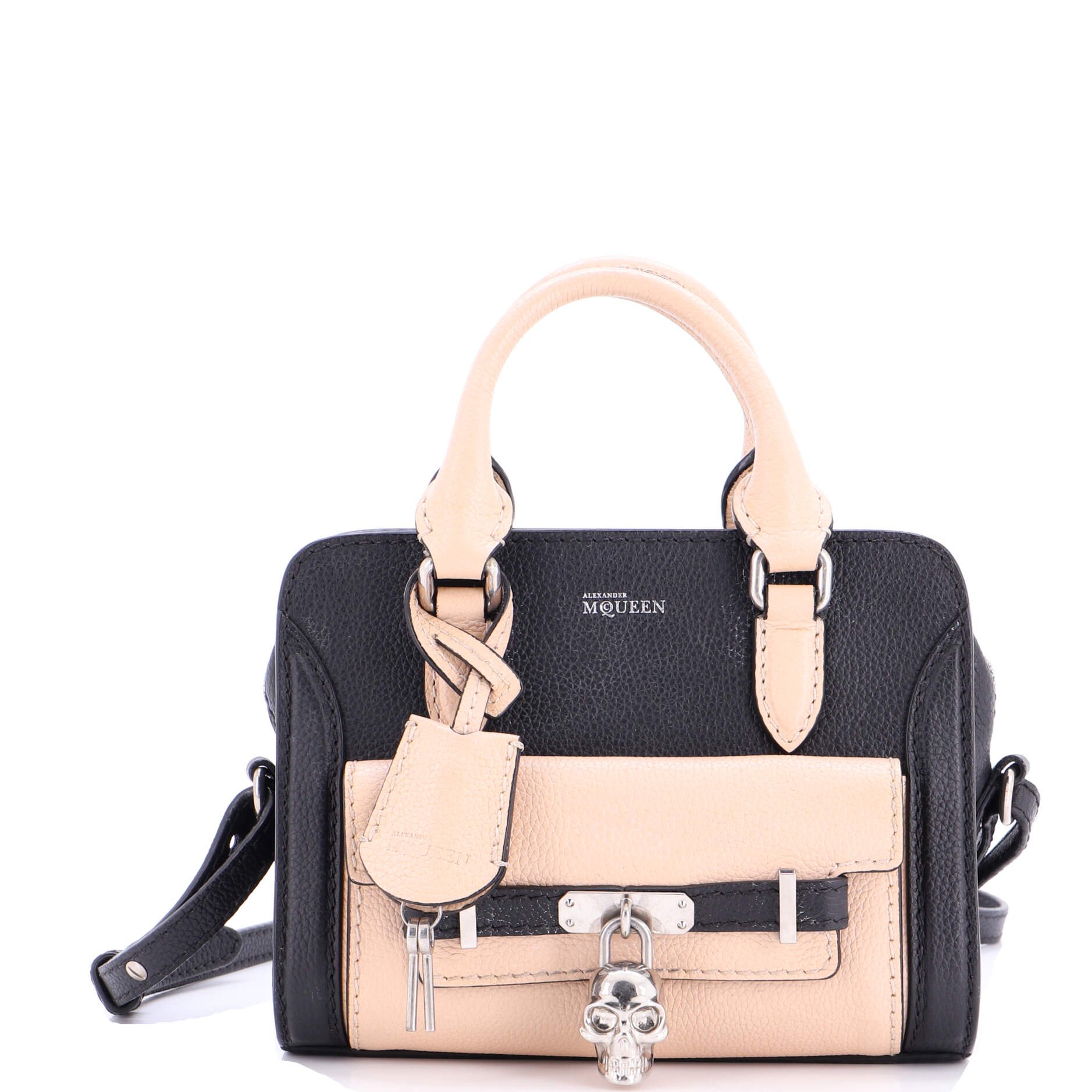 Alexander McQueen Padlock Zip Around Tote Leather Mini
