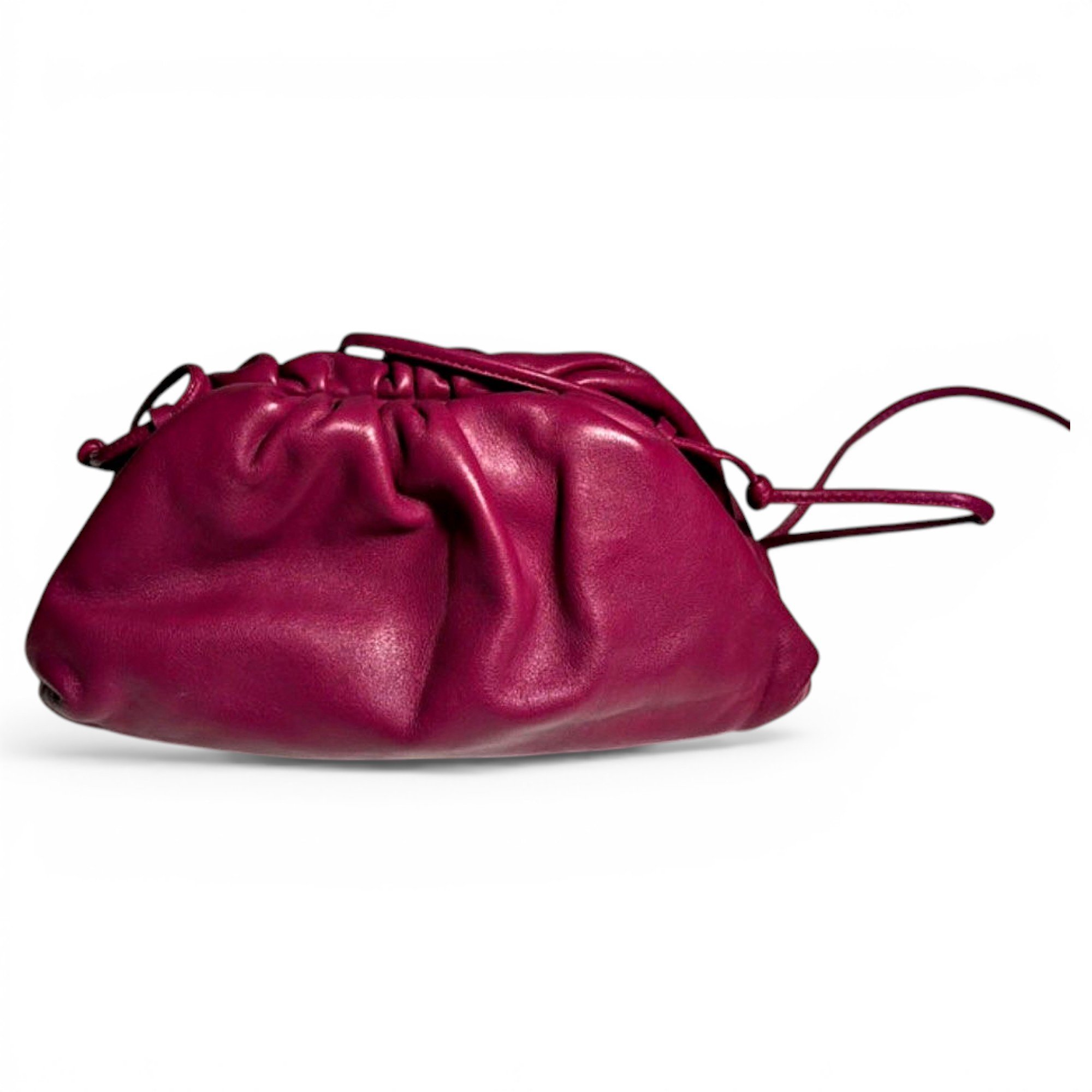 Pouch leather crossbody bag