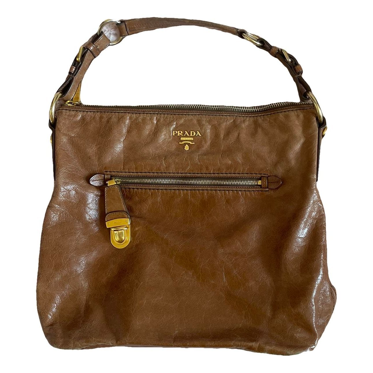 Arqué leather handbag