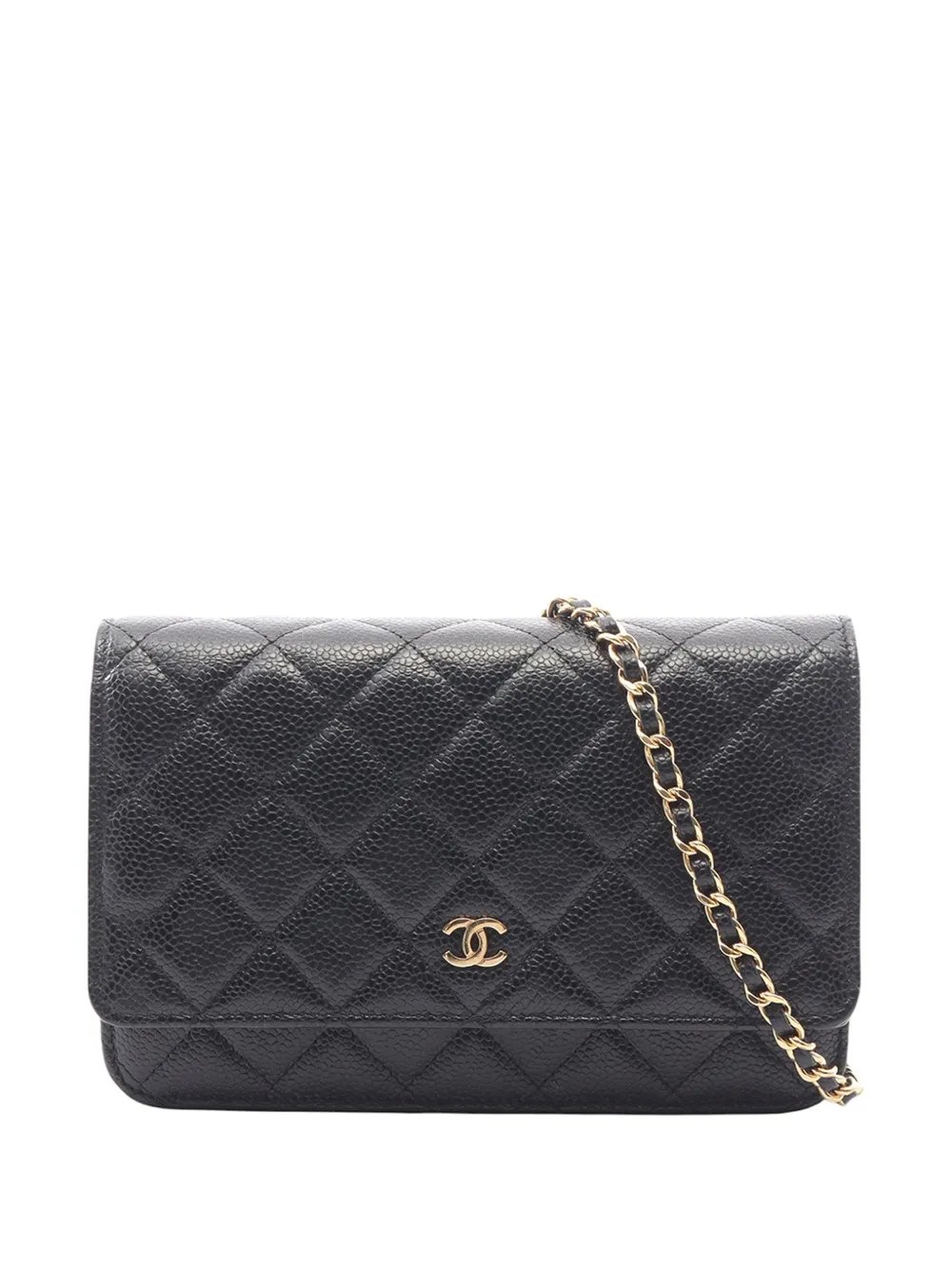 2021-2026 CC Quilted Caviar Wallet on Chain crossbody bag