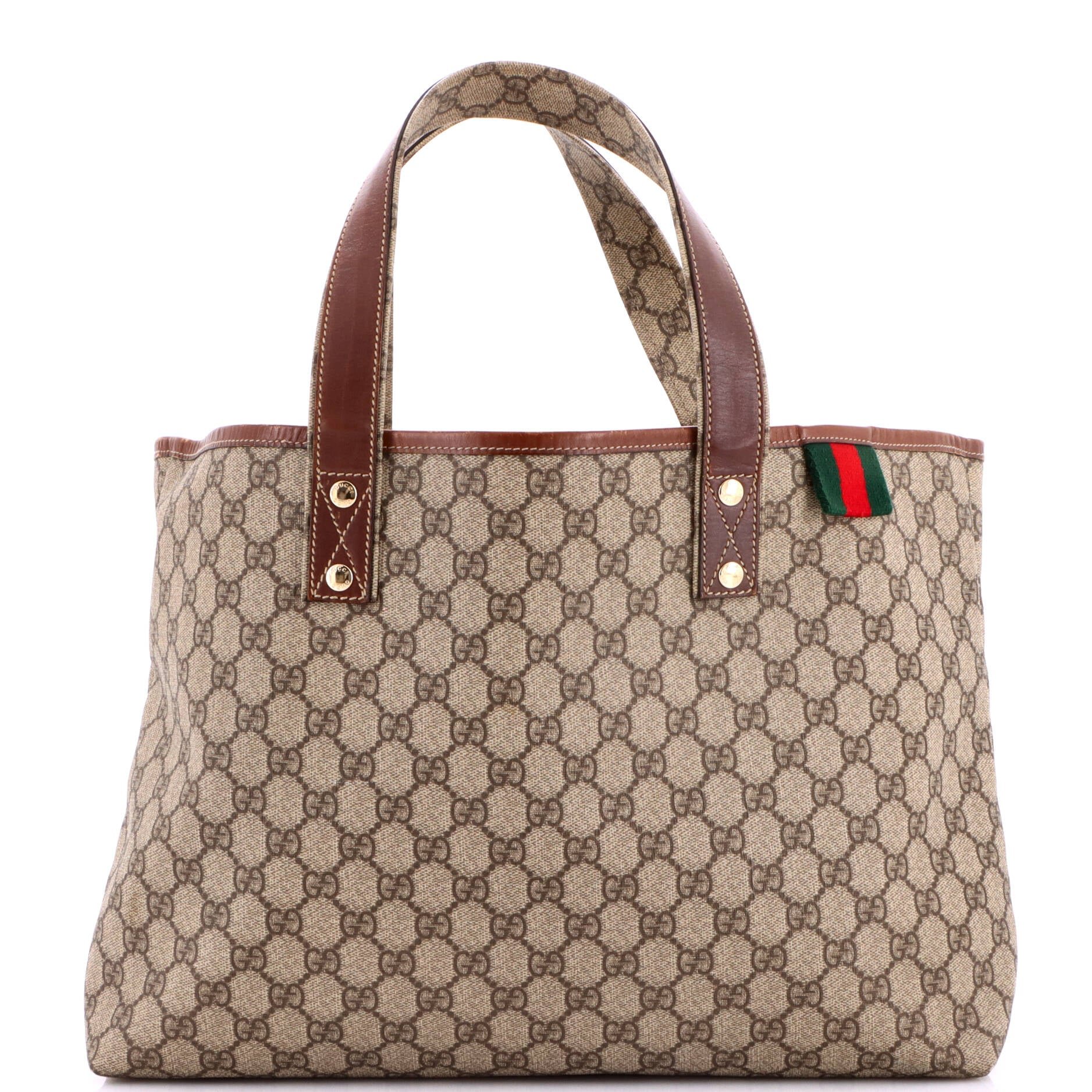 Web Loop Tote GG Coated Canvas Medium