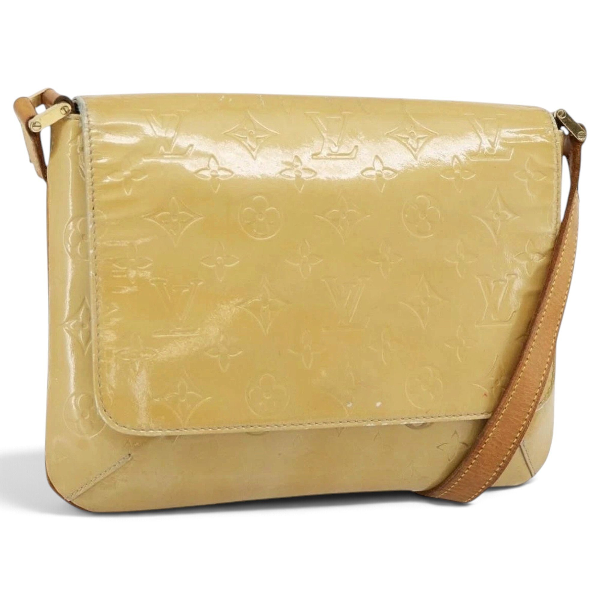 Patent leather handbag