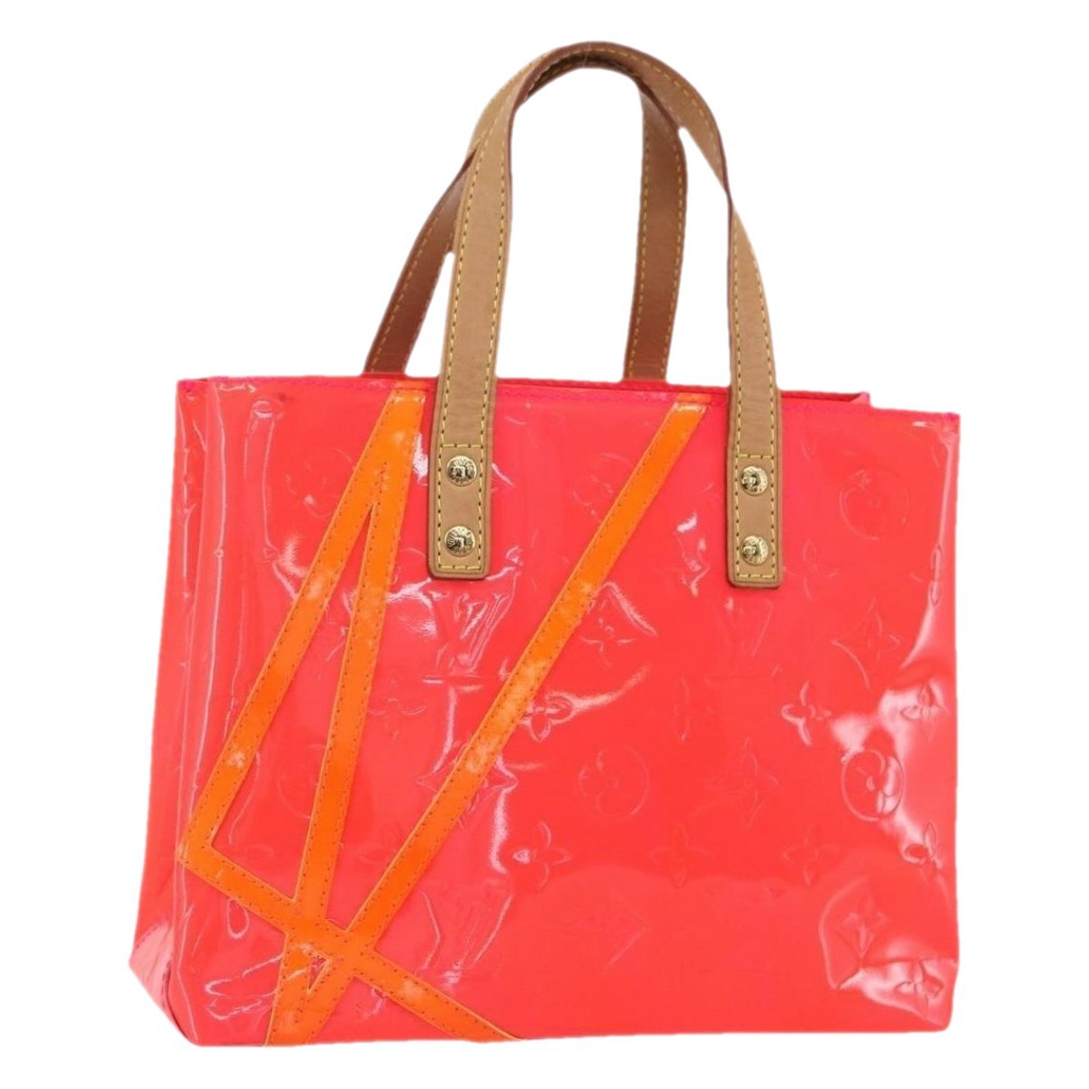 Reade patent leather handbag