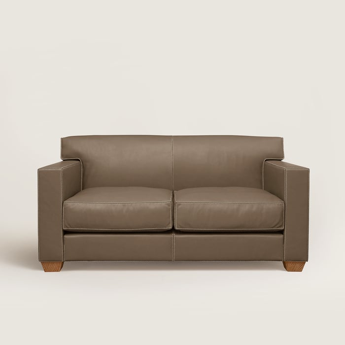 Étoupe Reeditions J.-m. Frank Par Hermès Comfortable 2-seater Sofa