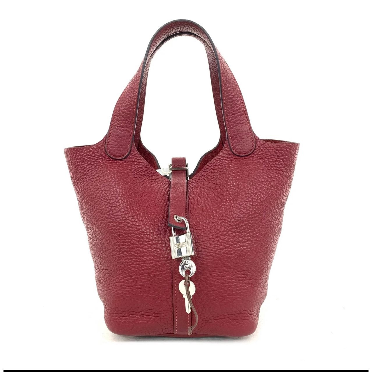 Picotin leather tote