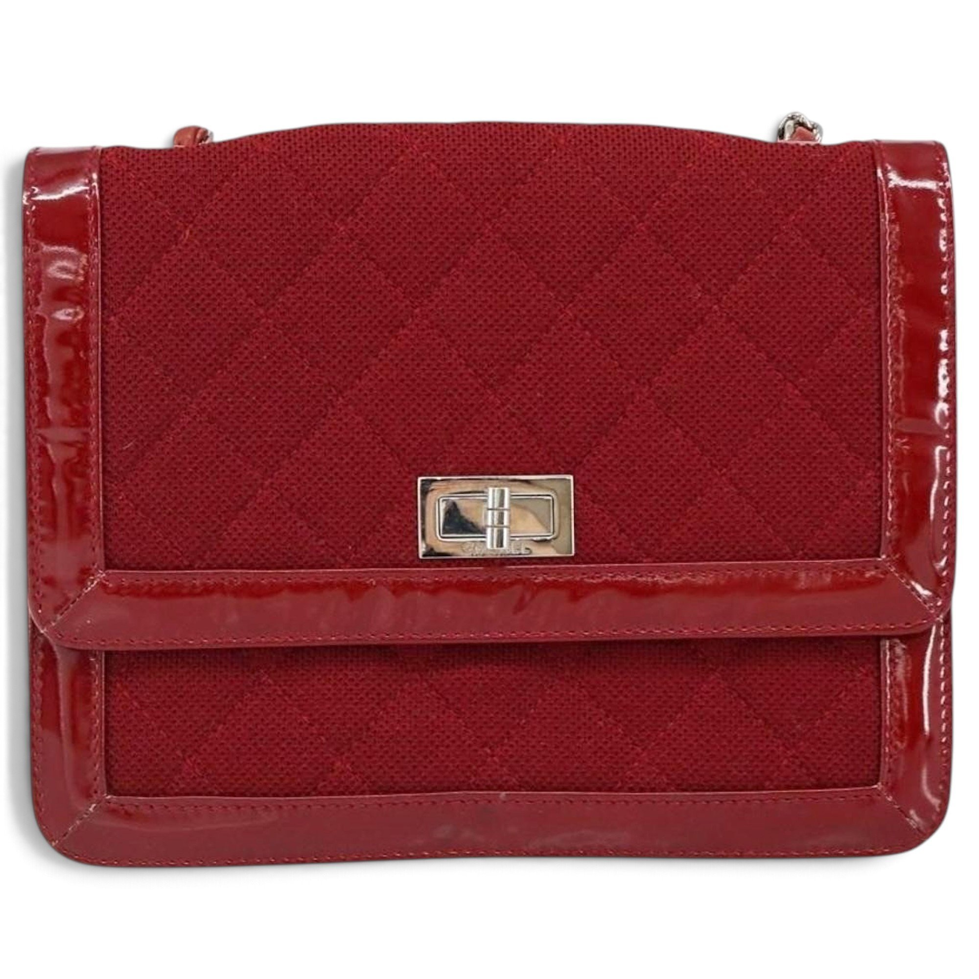Patent leather handbag